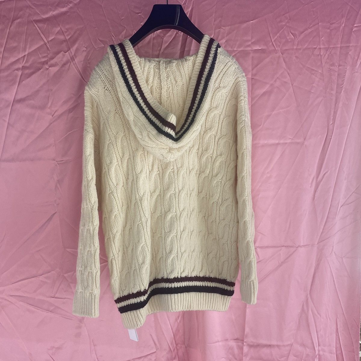 Celine NWT cable knit chunky hoodie sweater Size US M / EU 48-50 / 2 - 2 Thumbnail