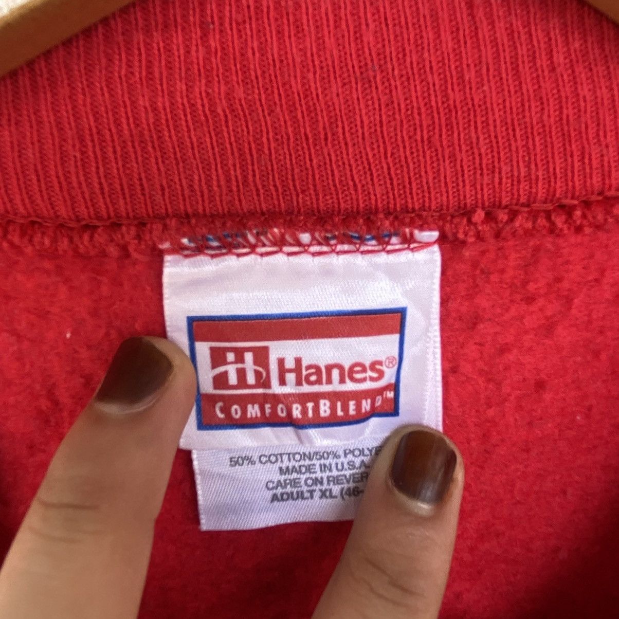 Other Vintage Hanes Big Embroidery Crewneck Sweatshirt Re Size L / US 10 / IT 46 - 5 Thumbnail