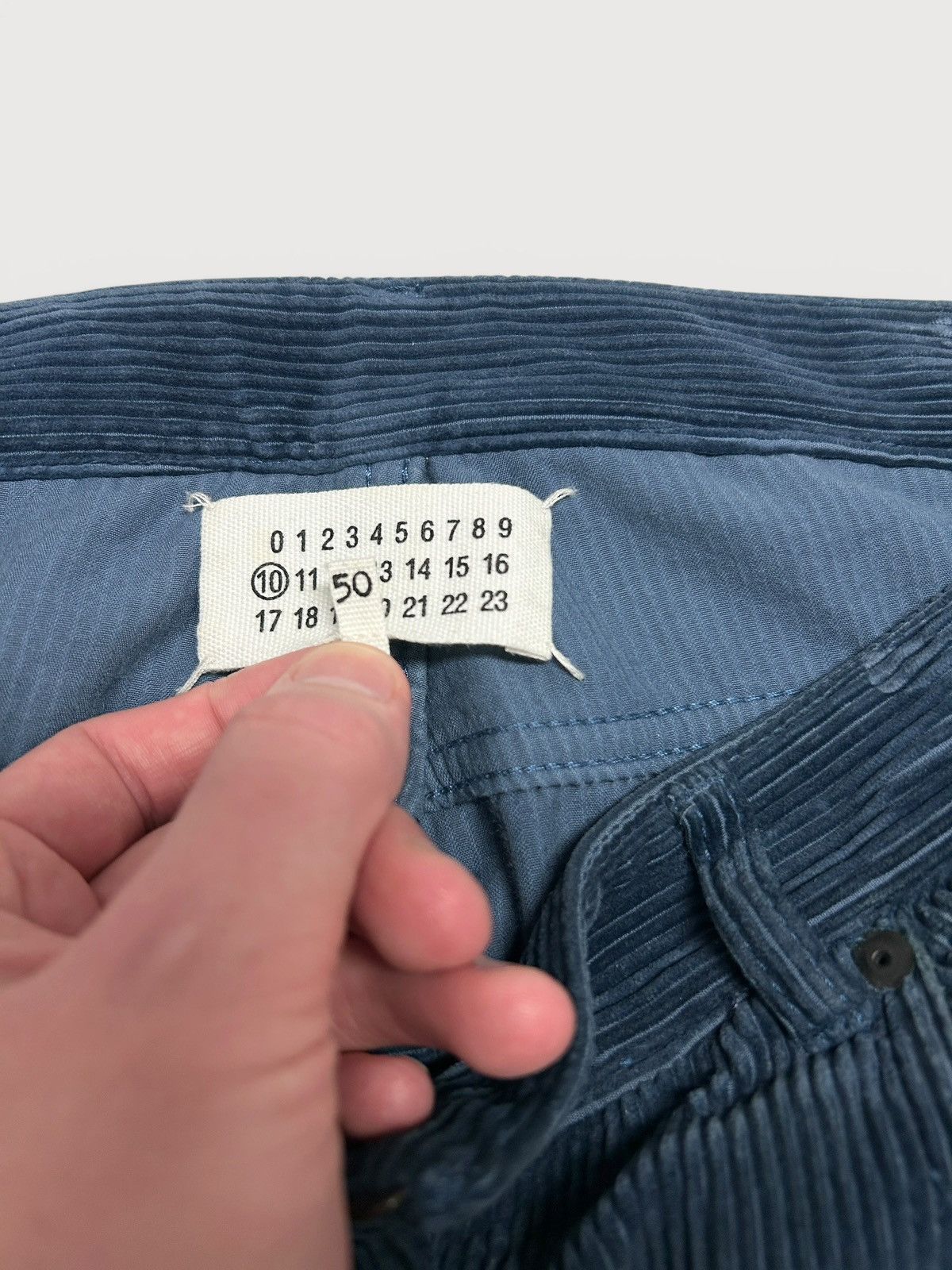 Maison Margiela FW2015 Blue Corduroy Pants Size US 34 / EU 50 - 6 Thumbnail