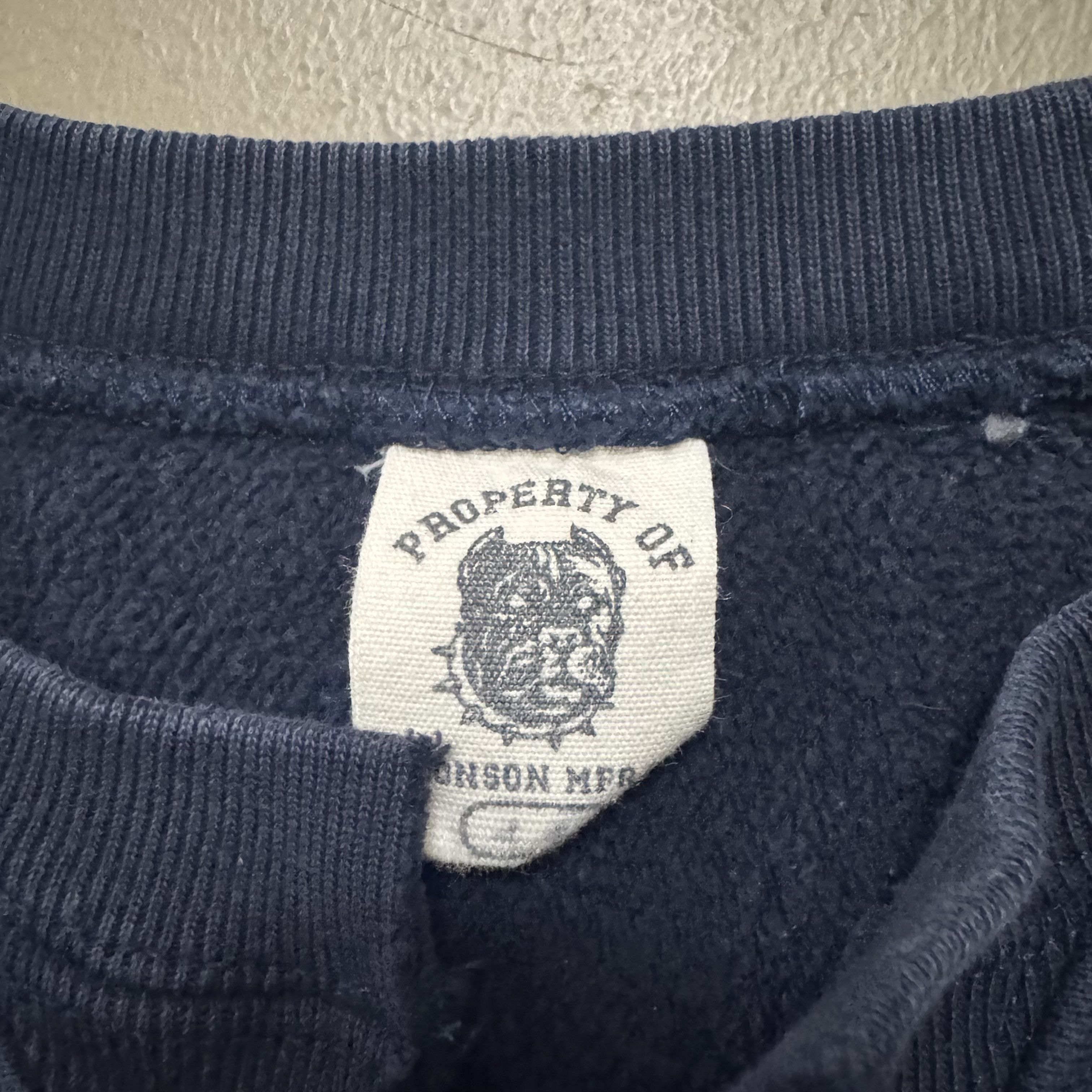 Vintage US Coast Guard Bronson MFR Heavyweight Sweatshirt Altered Size US L / EU 52-54 / 3 - 3 Thumbnail