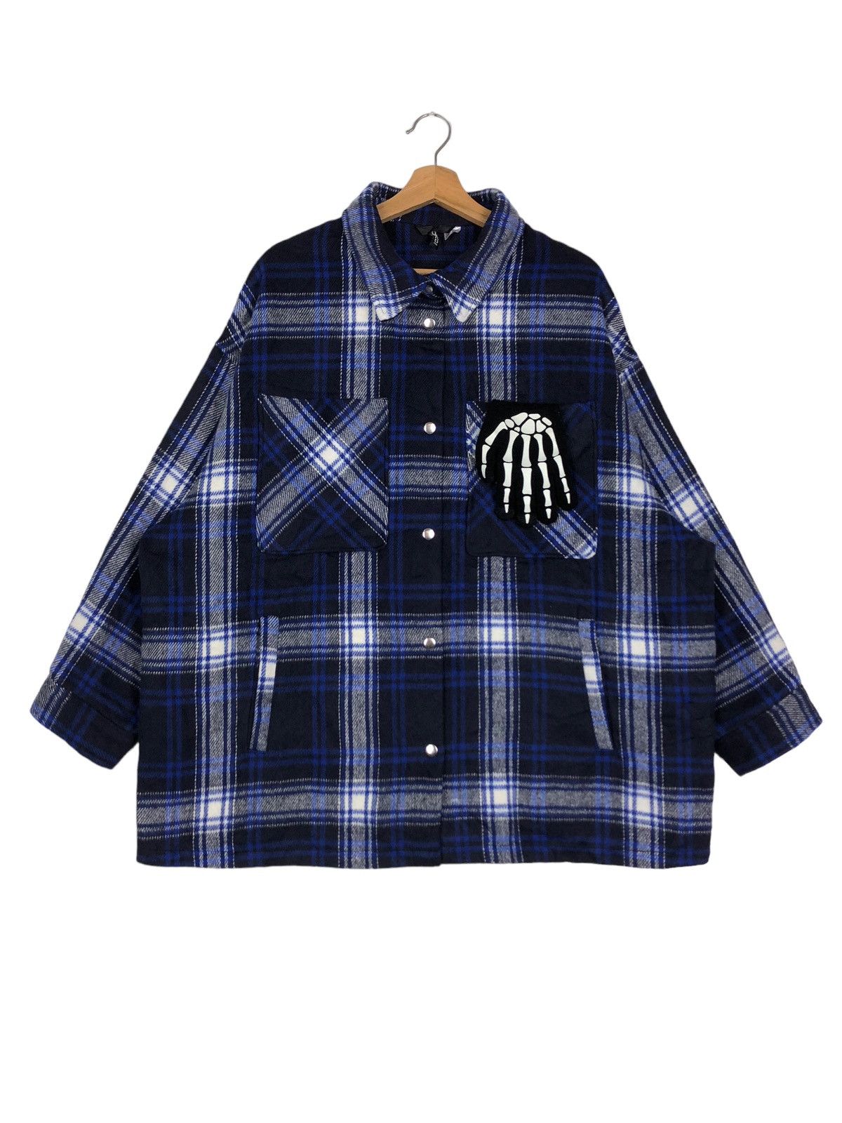 Flannel 🔥90’s Chore Divided Flannel Jacket Tartan Design Big Size Size US XL / EU 56 / 4 - 1 Thumbnail