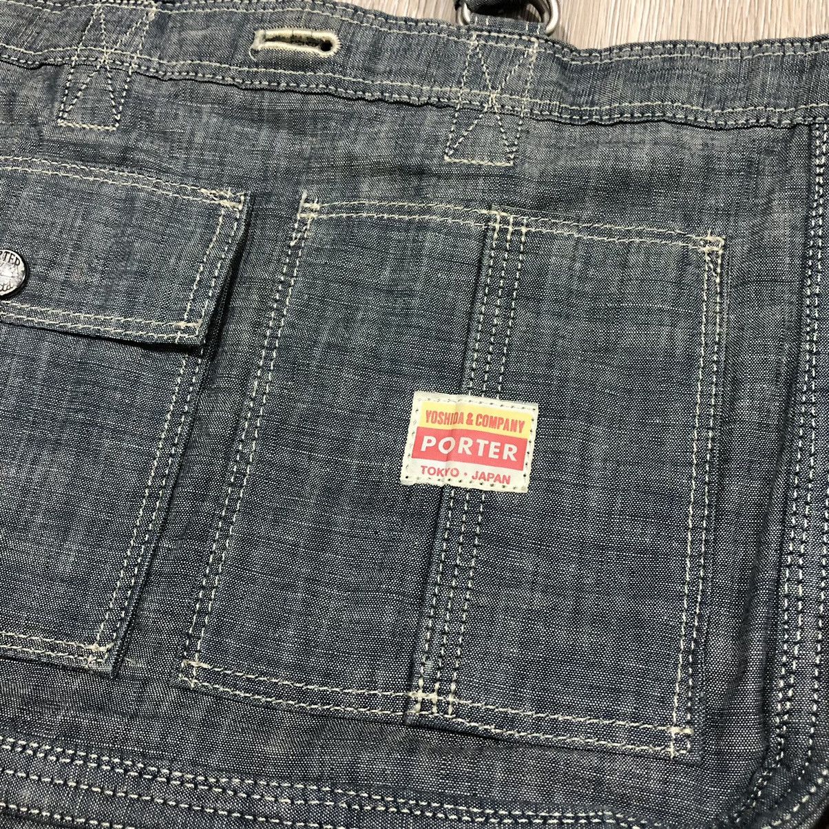 Porter PORTER Reverse 70th Anniversary Reversible Denim Tote Bag Size ONE SIZE - 4 Thumbnail