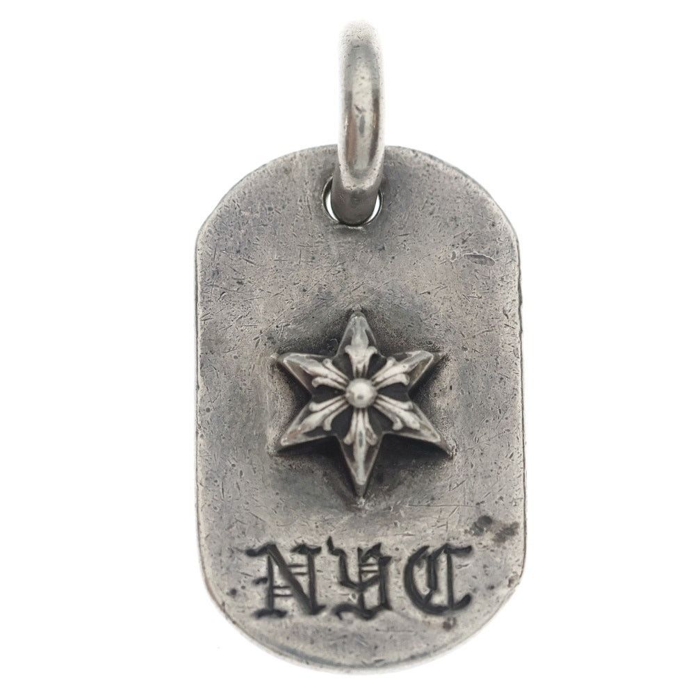Chrome Hearts Chrome Hearts Raised Dog Tag Necklace NYC Silver Size ONE SIZE - 1 Thumbnail