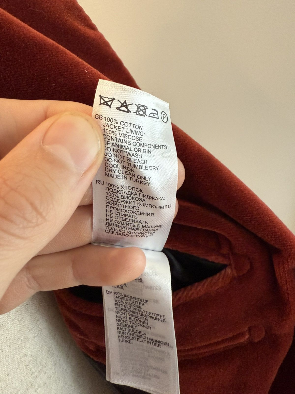 Reiss Reiss Velvet Burgundy Formal Jacket Blaser Size 40R - 8 Thumbnail