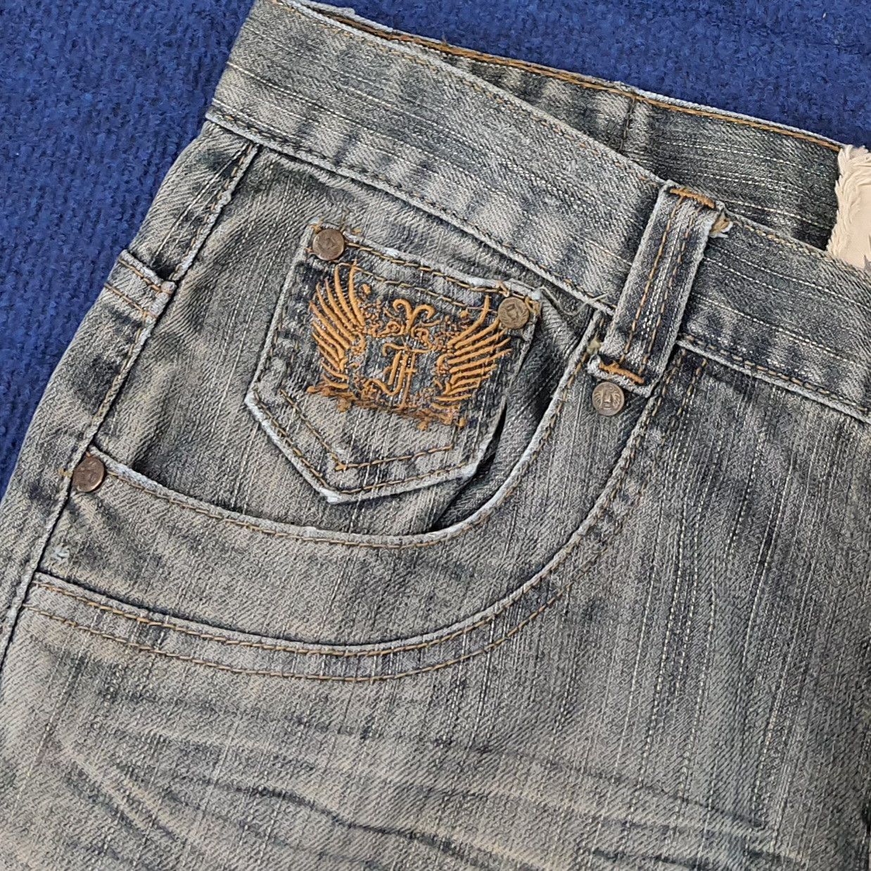 FUSAI Vintage FUSAI Focus USA Y2K Jeans C258N25 Size US 33 - 6 Thumbnail