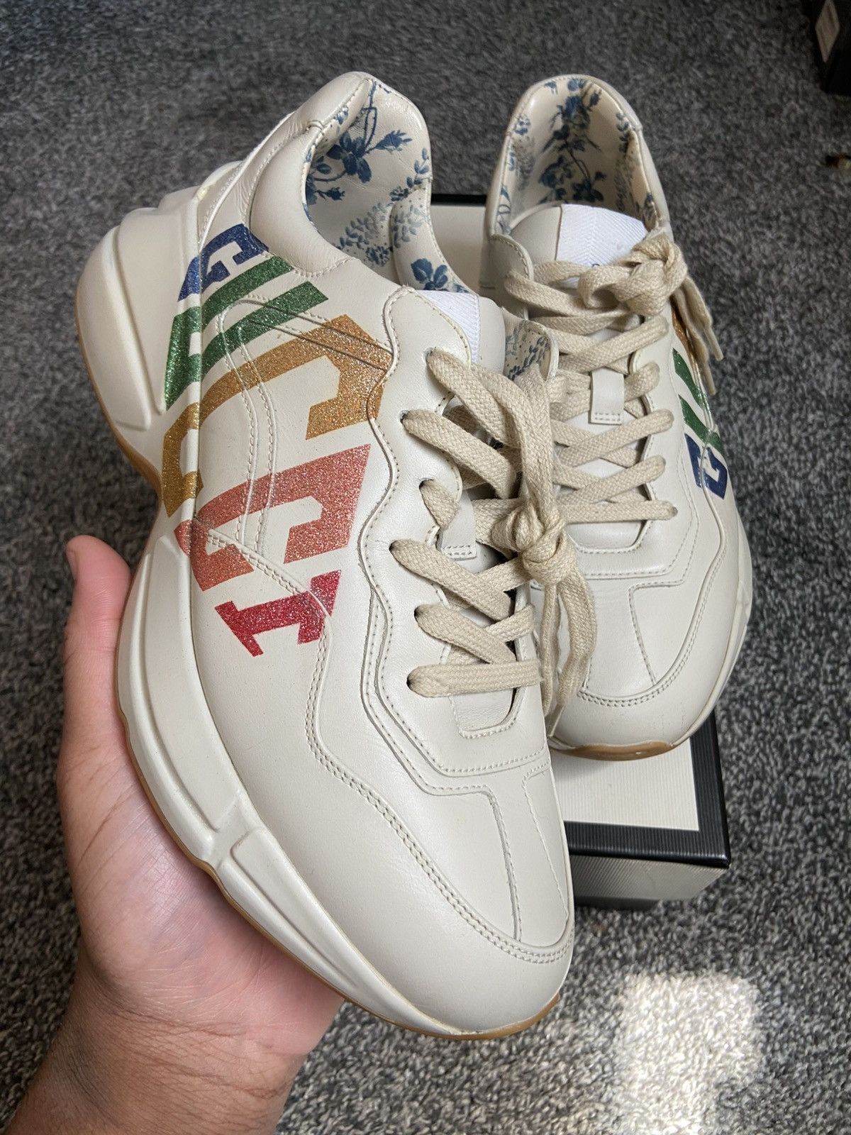 Gucci Gucci Sneakers With Gg Cross Detail In Suede Leather