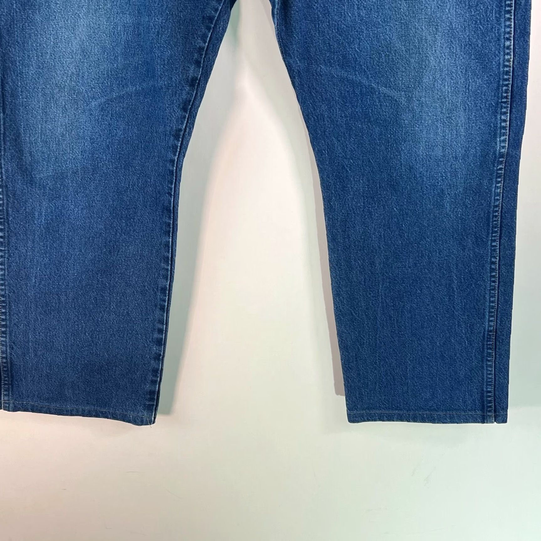 Wrangler Wrangler Mens Denim Blue Straight Jeans Size 40 Regular Fit Mid Rise 40X30 Size US 40 / EU 56 - 7 Thumbnail