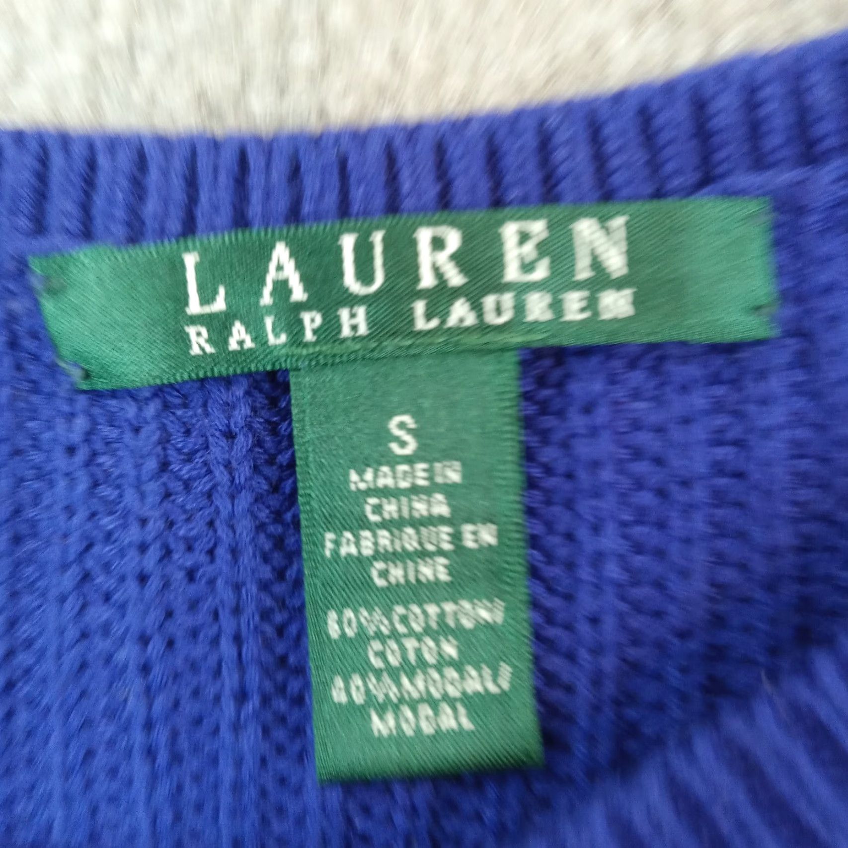 Ralph Lauren Lauren Ralph Lauren Blue Boat Neck Long Sleeve Pullover Sweater Women's Small Size S / US 4 / IT 40 - 5 Thumbnail