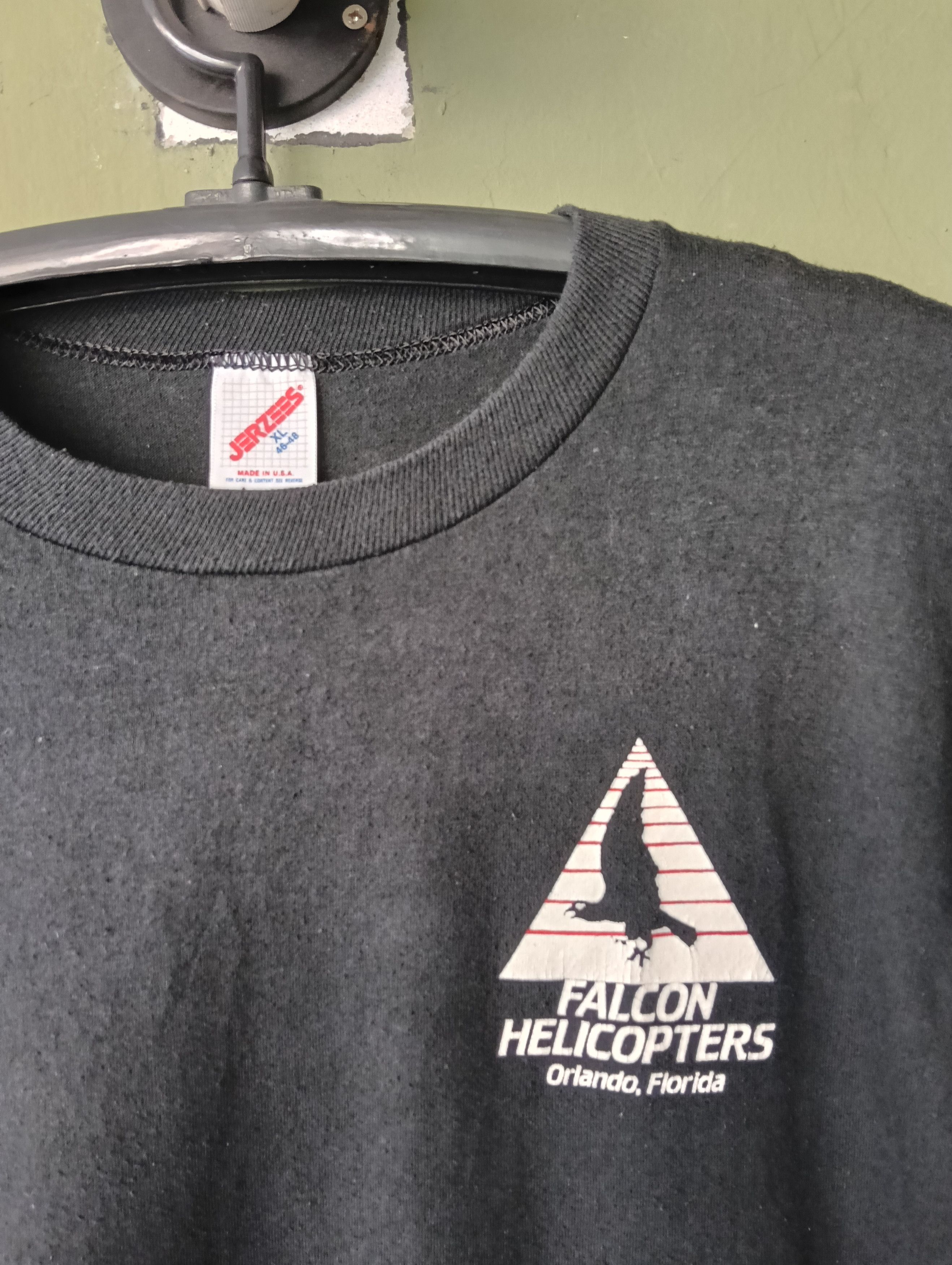 Vintage Falcon helicopters Orlando Florida vintage t shirt size XL. Size US XL / EU 56 / 4 - 6 Thumbnail