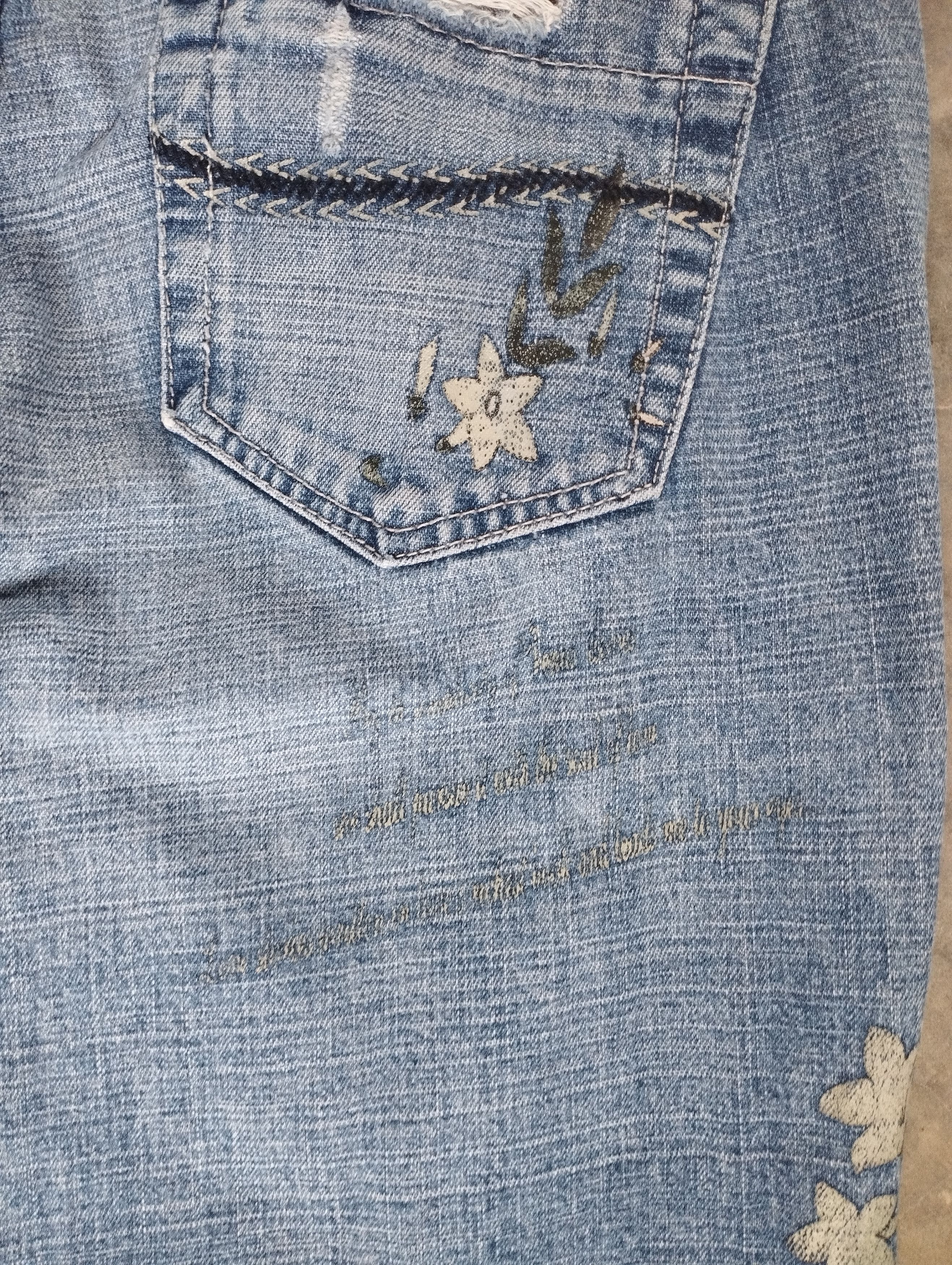 Japanese Brand Super Flare Jeans Poem Jeans Mossimo Bootcut Jeans Size US 32 / EU 48 - 9 Thumbnail