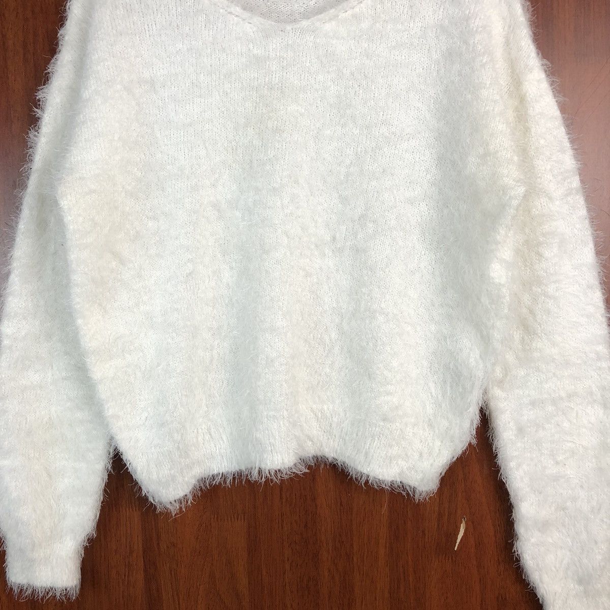 Aran Isles Knitwear Mounior White Mohair Knitwear #938 Size M / US 6-8 / IT 42-44 - 3 Thumbnail