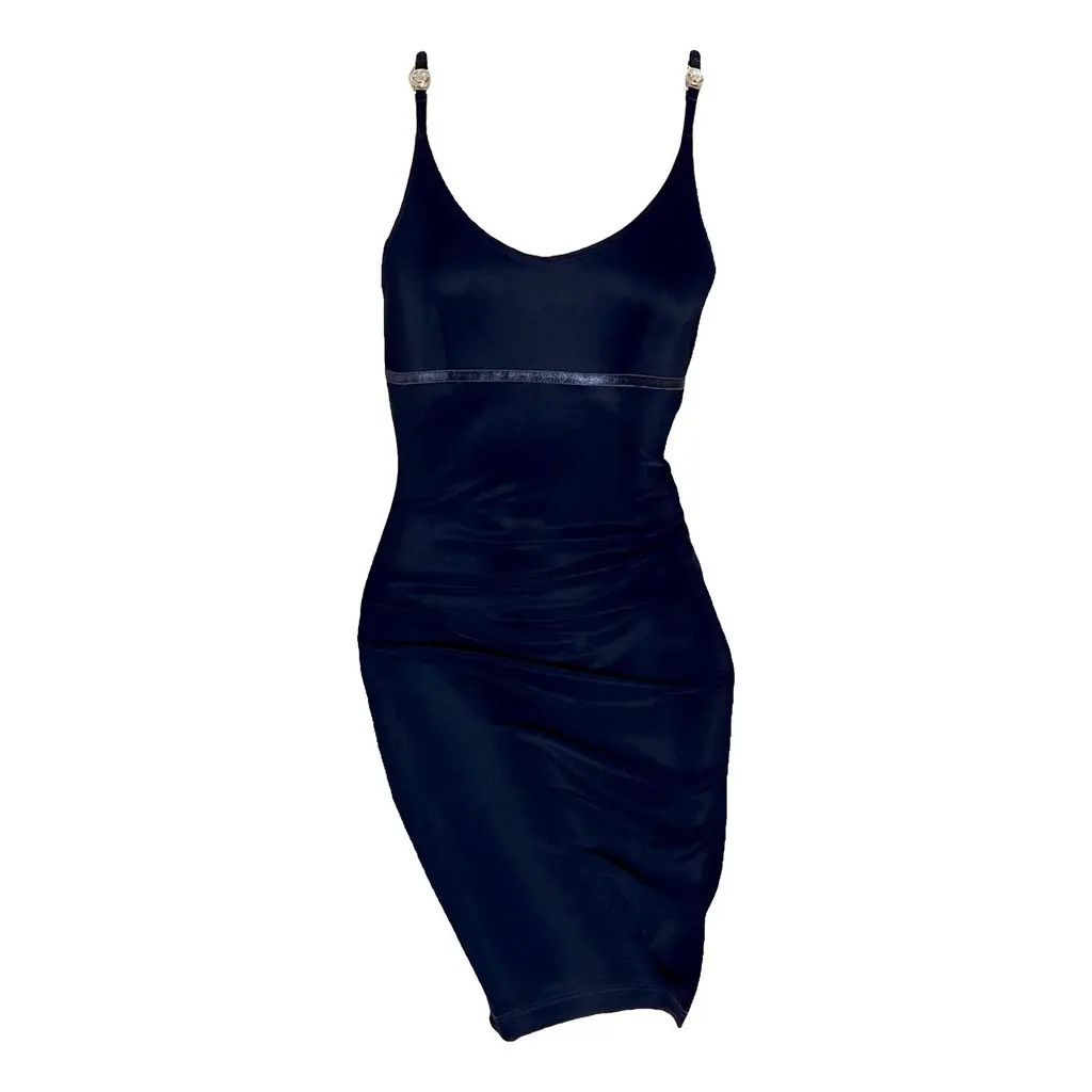 Versace Gianni Versace Black Stretch Sleeveless Bodycon Mini Dress M Size M / US 6-8 / IT 42-44 - 2 Thumbnail