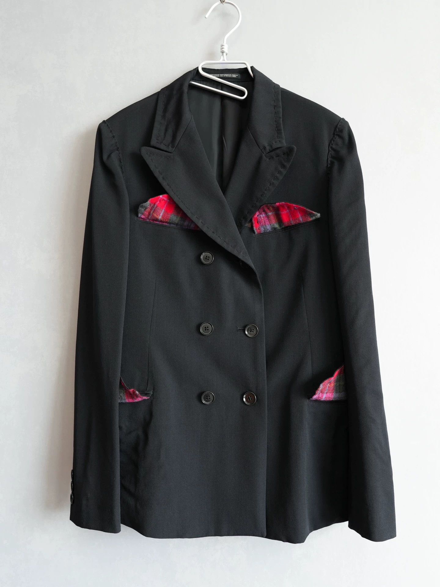Yohji Yamamoto Yohji Yamamoto 08AW Scot Check Jacket Black J50 Size US S / EU 44-46 / 1 - 1 Thumbnail