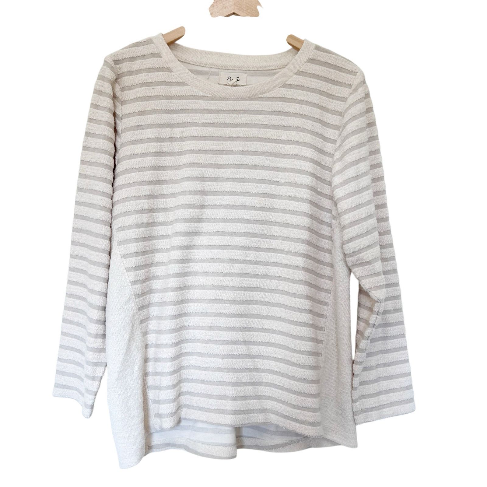 Other Per Se White Long Sleeve Sweater Sz XL Size XL / US 12-14 / IT 48-50 - 1 Thumbnail