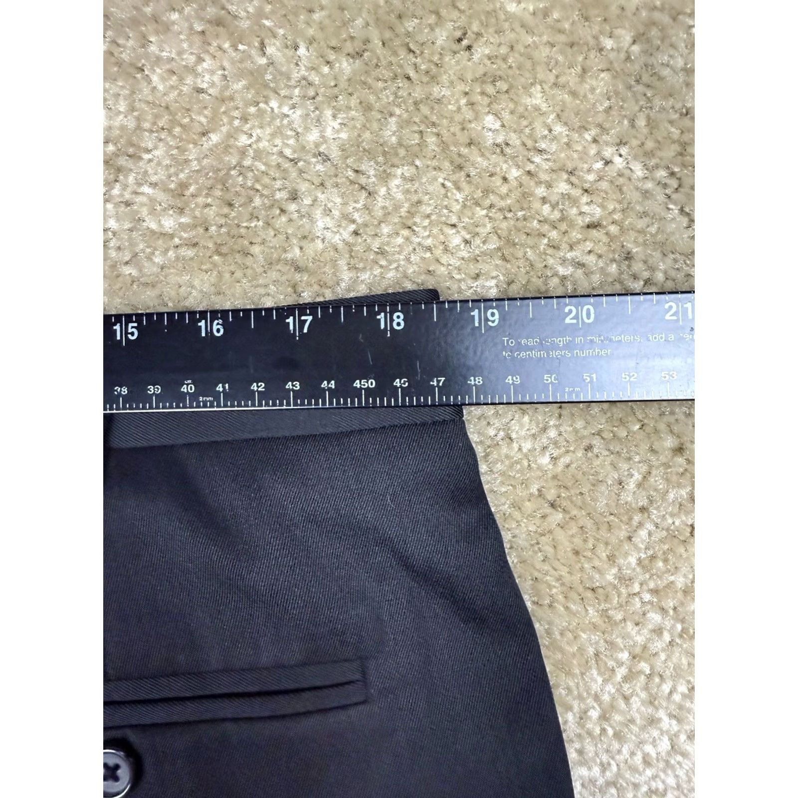 Perry Ellis Perry Ellis-Portfolio Men’s Dress Pants Classic Fit Black Pleated 36 x 29 Size US 38 / EU 54 - 7 Thumbnail