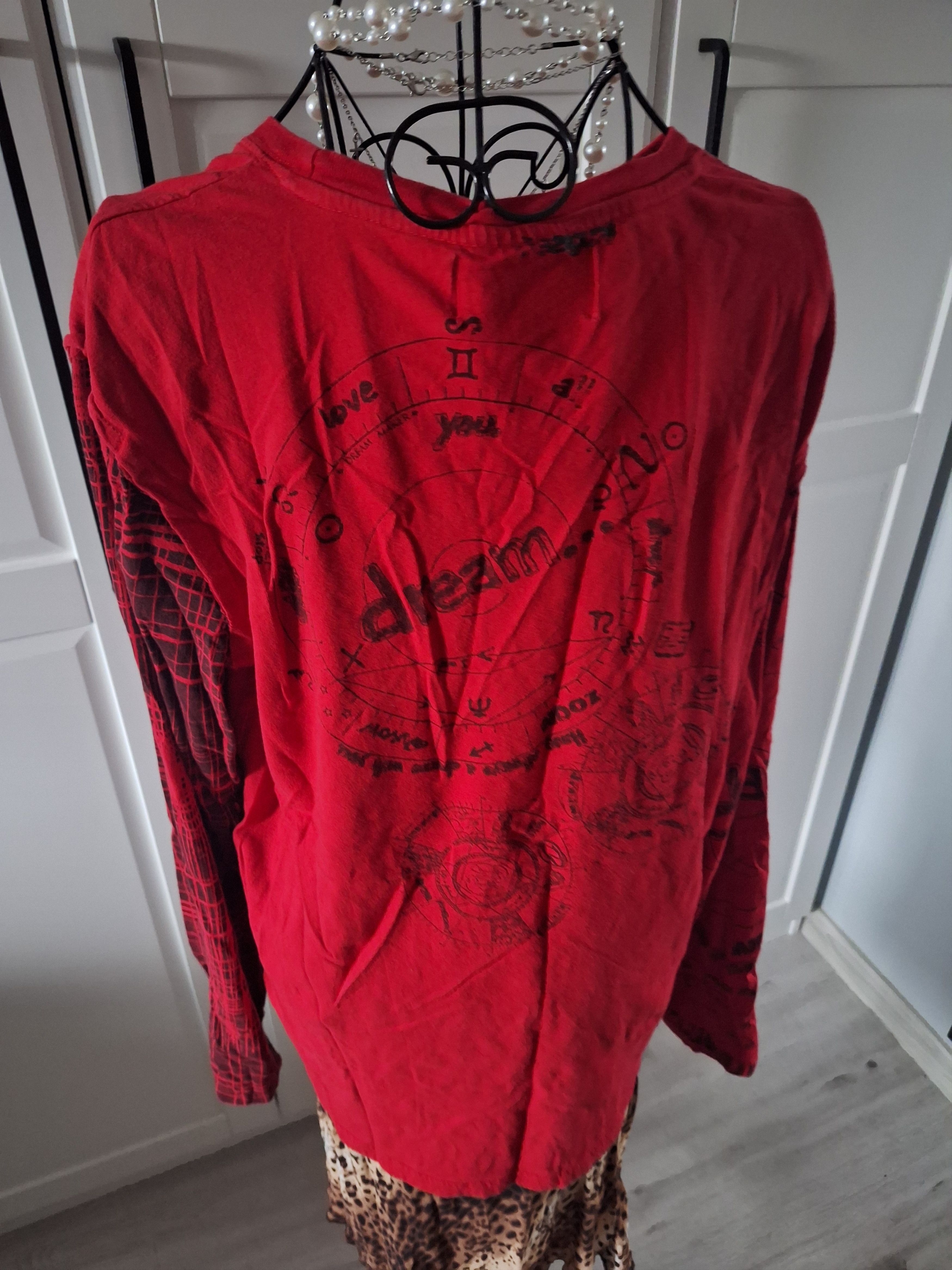 Desigual × Vintage Vintage Desigual patchwork oversized long sleeve T-shirt Size L / US 10 / IT 46 - 4 Thumbnail