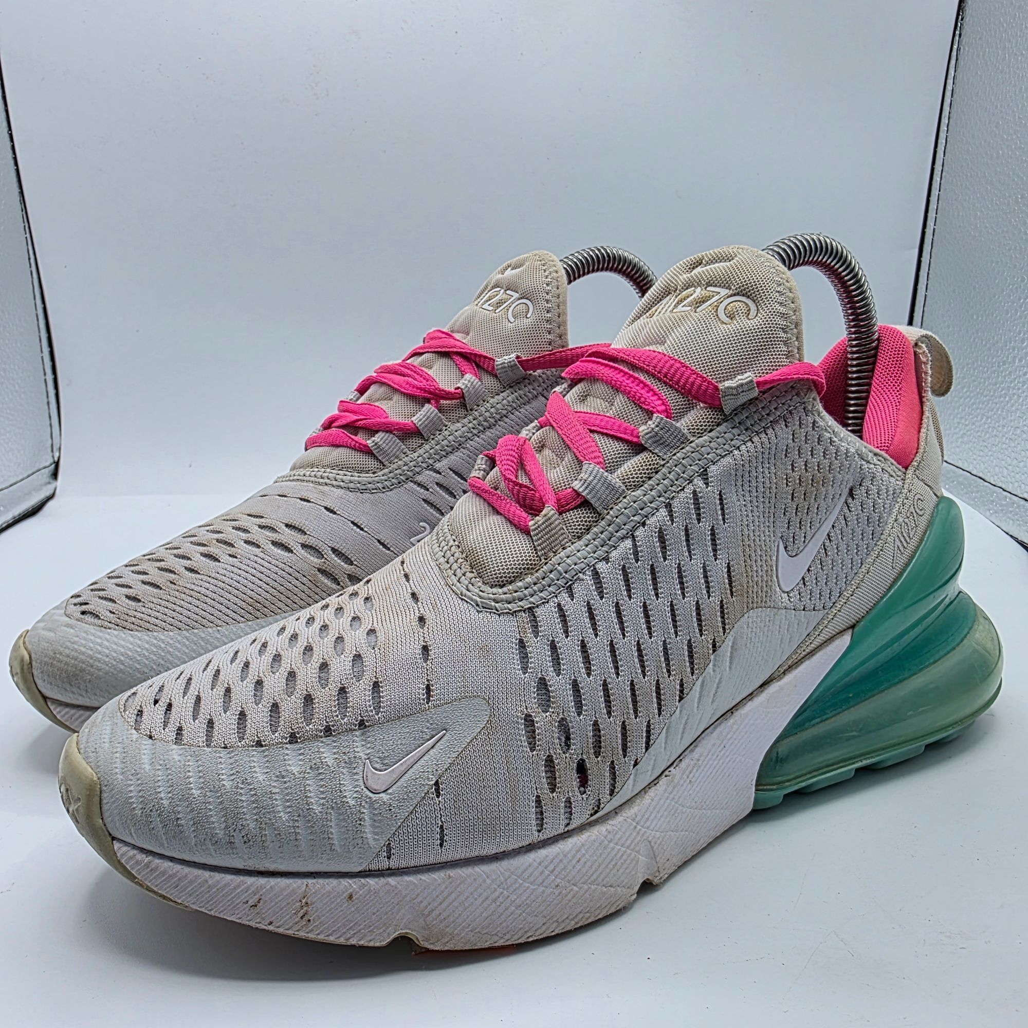 Nike Nike Air Max 270 South Beach Womens Size 8 Gray Pink Sneaker Size US 8 / IT 38 - 3 Thumbnail