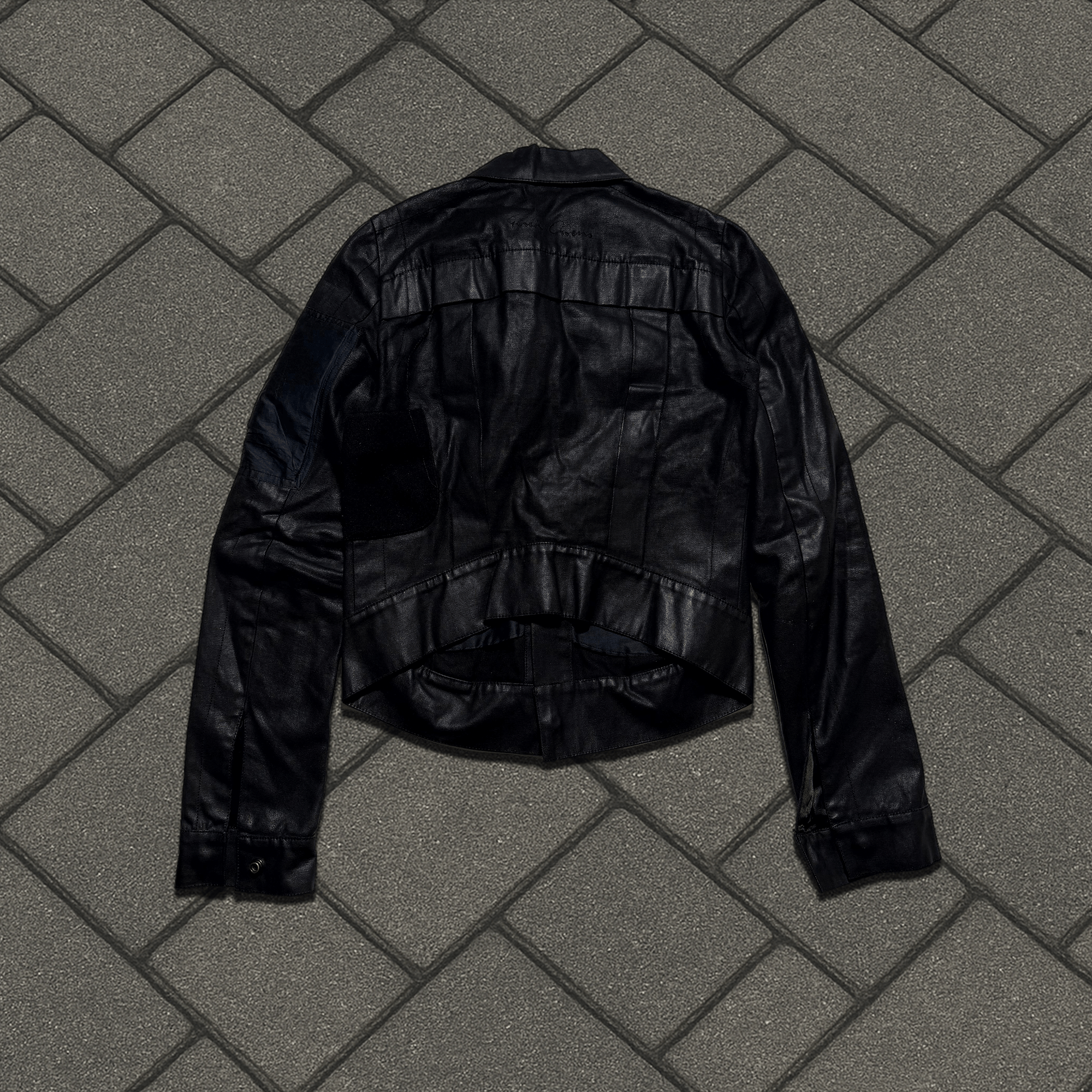 Rick Owens SS03 Rick Owens 'Suckerball' Reconstructed Wax Jacket Size US XS / EU 42 / 0 - 4 Thumbnail