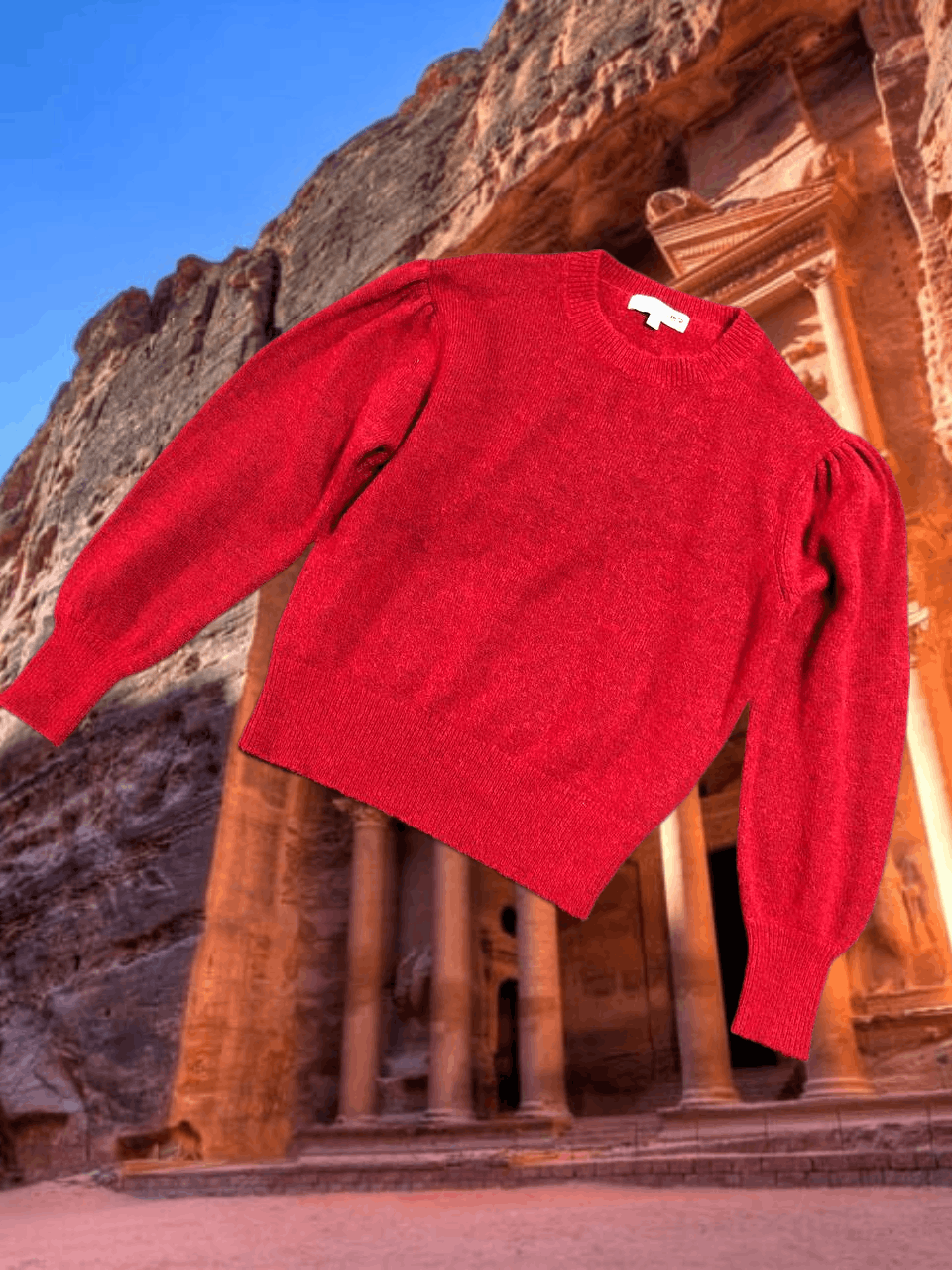 Uniqlo Y2K Vintage red Sweaters Uniqlo x INES DE LA FRESSANGE Size M / US 6-8 / IT 42-44 - 1 Thumbnail