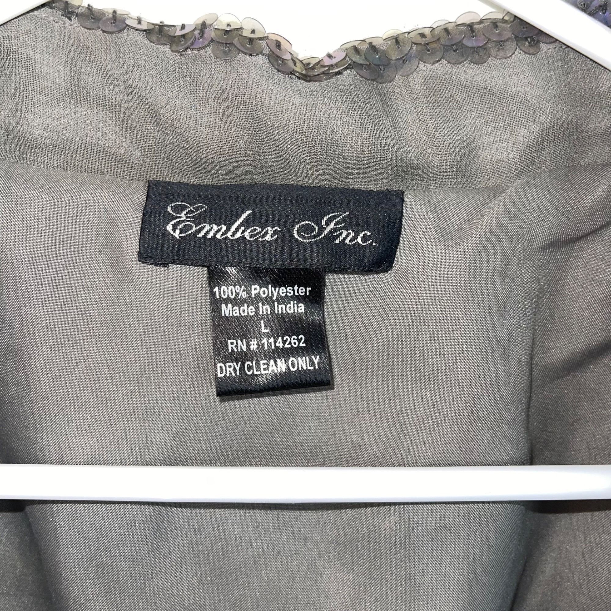 Vintage Embex Inc Vintage Womens Jacket Size Large Gray Size L / US 10 / IT 46 - 4 Thumbnail