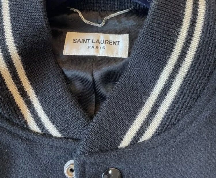 Saint Laurent Paris × Yves Saint Laurent Saint Laurent new black and white baseball jacket Size US L / EU 52-54 / 3 - 7 Thumbnail