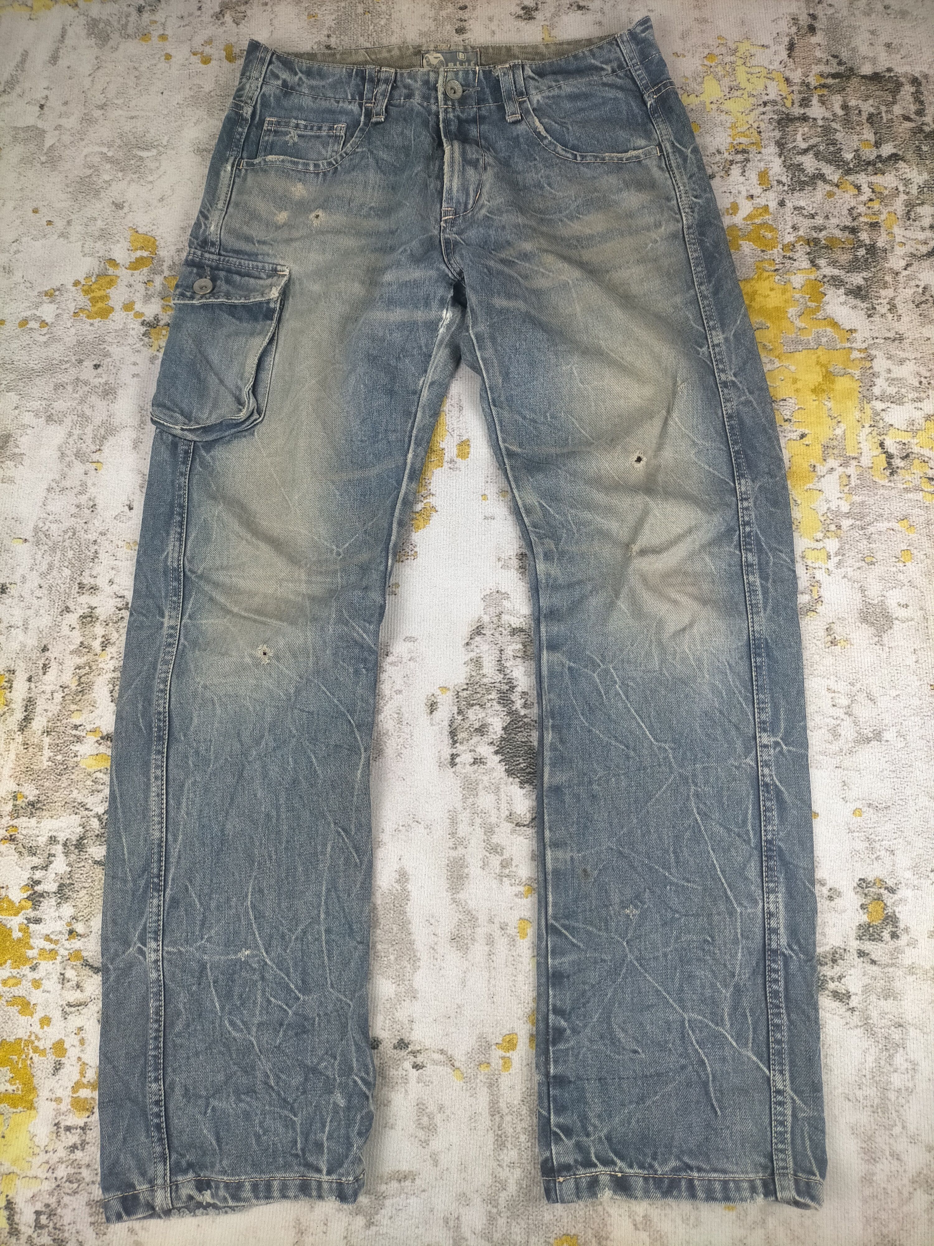 🔥 Vintage Blue Blue Japan Sick Distressed Jeans