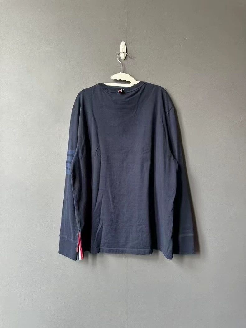 Thom Browne Thom Browne Blue long-sleeved hoodie Size US L / EU 52-54 / 3 - 2 Thumbnail