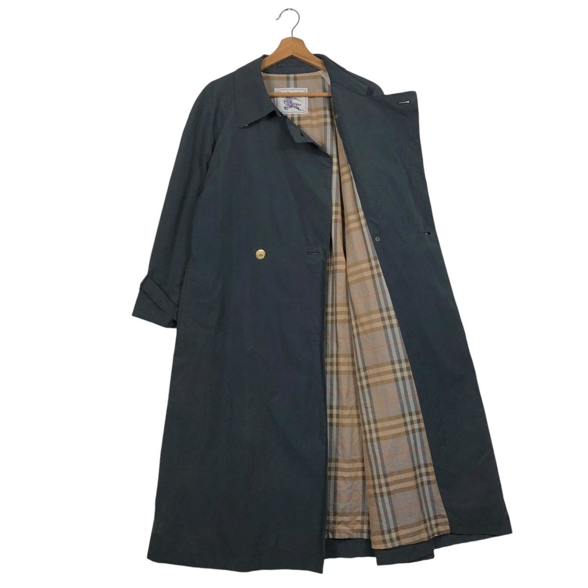 90s 00s BURBERRY ノバチェック trench coat y2k Rare】90s Burberry Trench Coat M Nova Check Women's