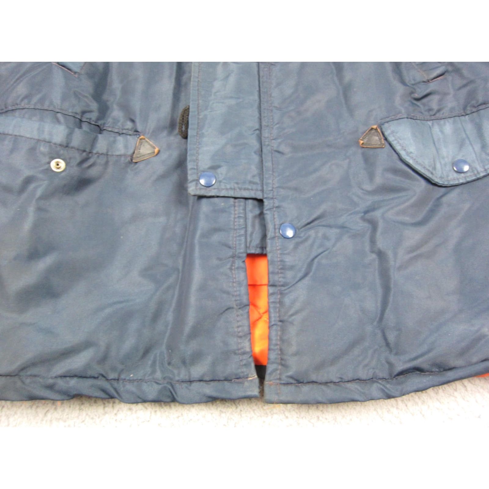 Vintage VINTAGE Parka Jacket Mens XL Blue Nylon Canvas Hood 90s Logo Workwear Winter Size US XL / EU 56 / 4 - 4 Thumbnail