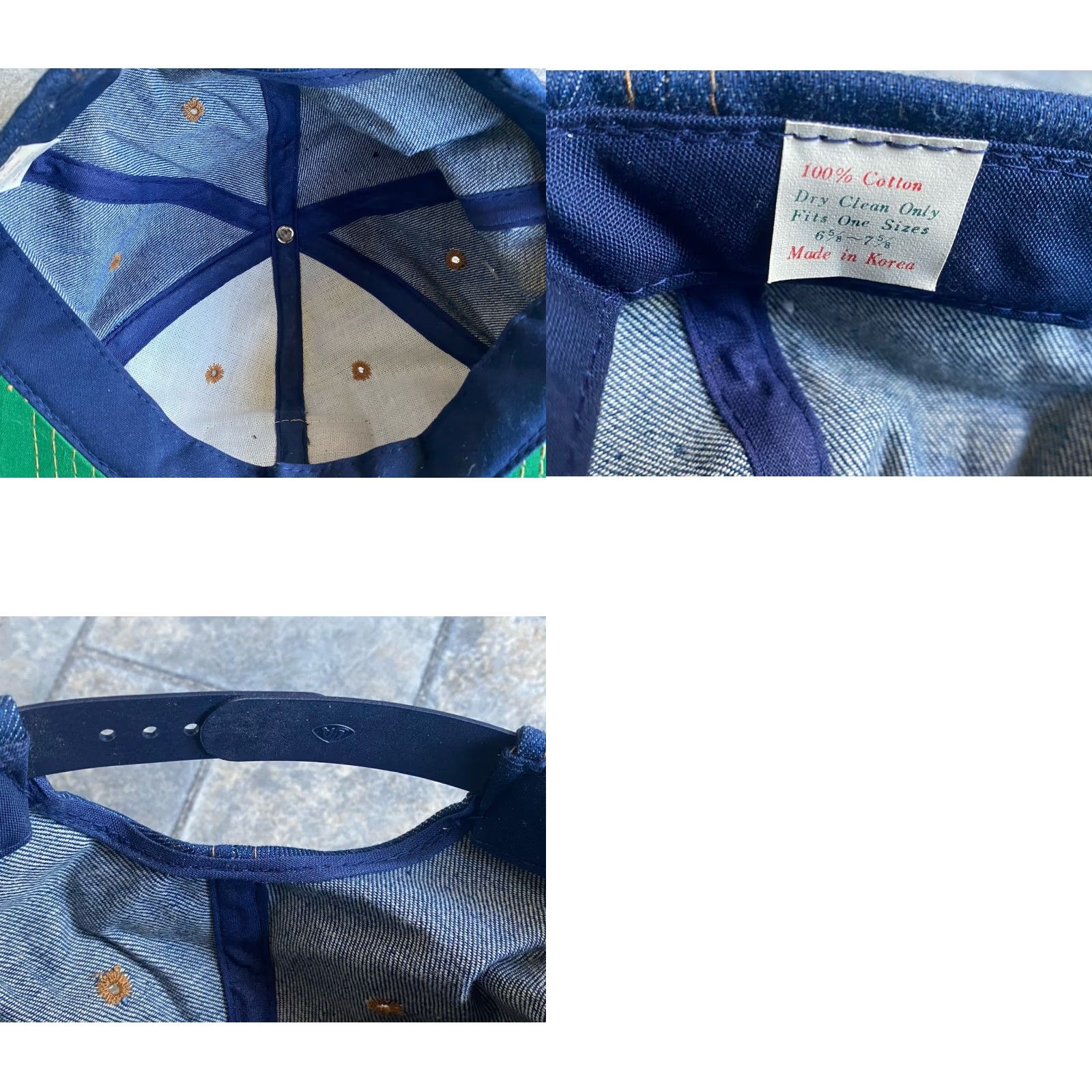 Levi's VINTAGE Levi’s Denim Leather Patch Orange Tab Snapback Hat 6 5/8-7 5/8 Men One Size Blue Adjustable Denim Snapback Hat Size ONE SIZE - 11 Thumbnail