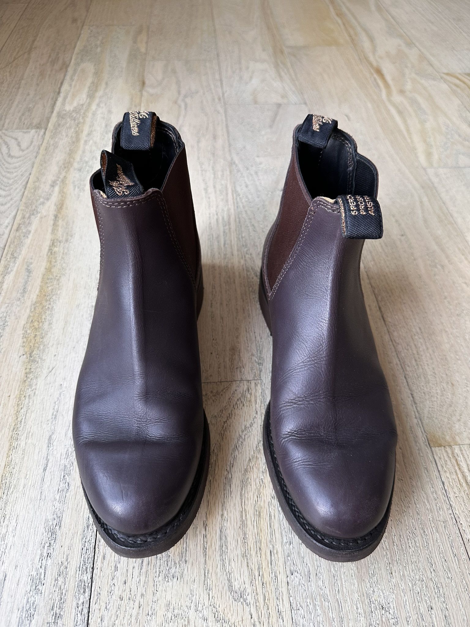 Drake's RM Williams x Drakes Gardener Boots Brown Greasy Kip Leather Size US 8 / EU 41 - 1 Thumbnail