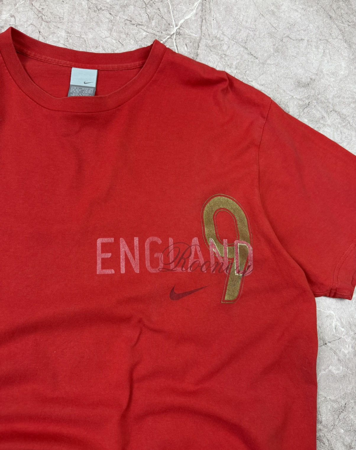 Nike Vintage Nike England Wayne Rooney #9 T-Shirt - Red Size US XL / EU 56 / 4 - 7 Thumbnail