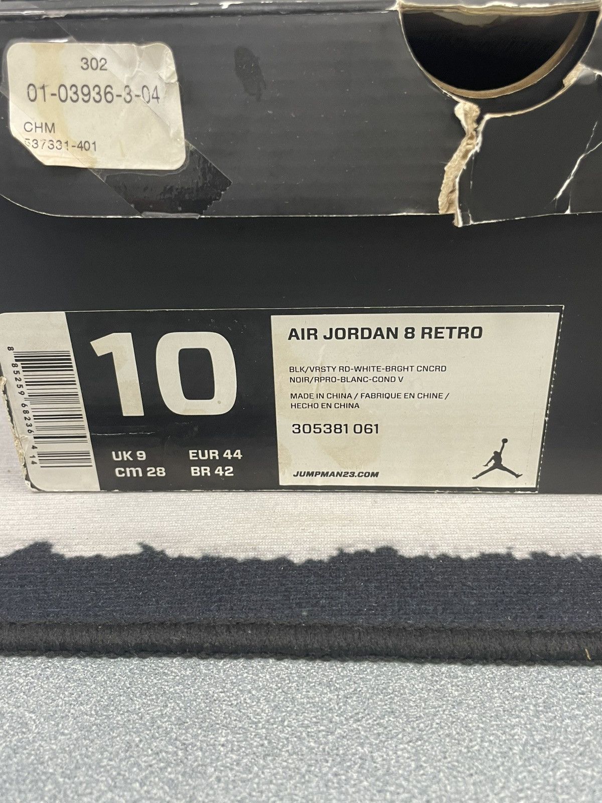 Jordan Brand Air Jordan 8 Retro “Playoffs” (2013) – Men’s Size 10 Size US 10 / EU 43 - 2 Thumbnail