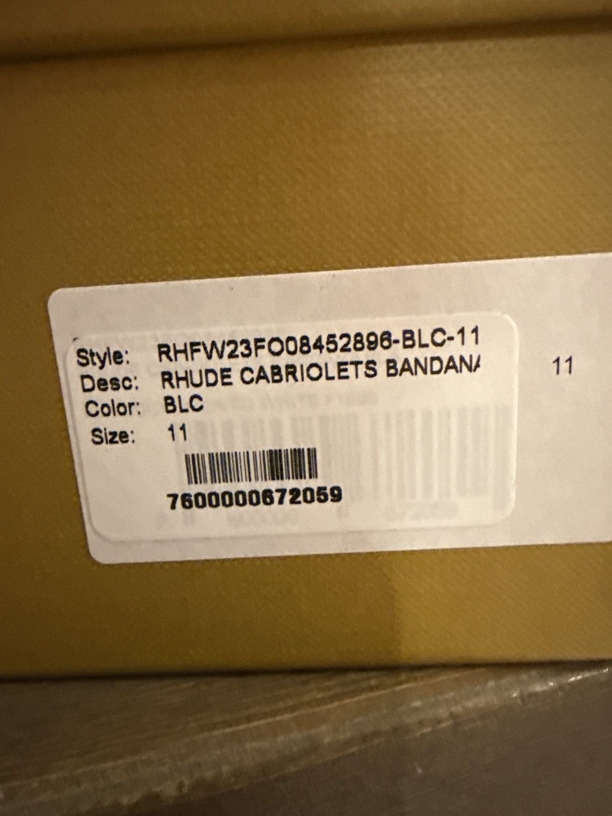 Rhude rhude cabriolets bandana black Size US 11 / EU 44 - 2 Thumbnail