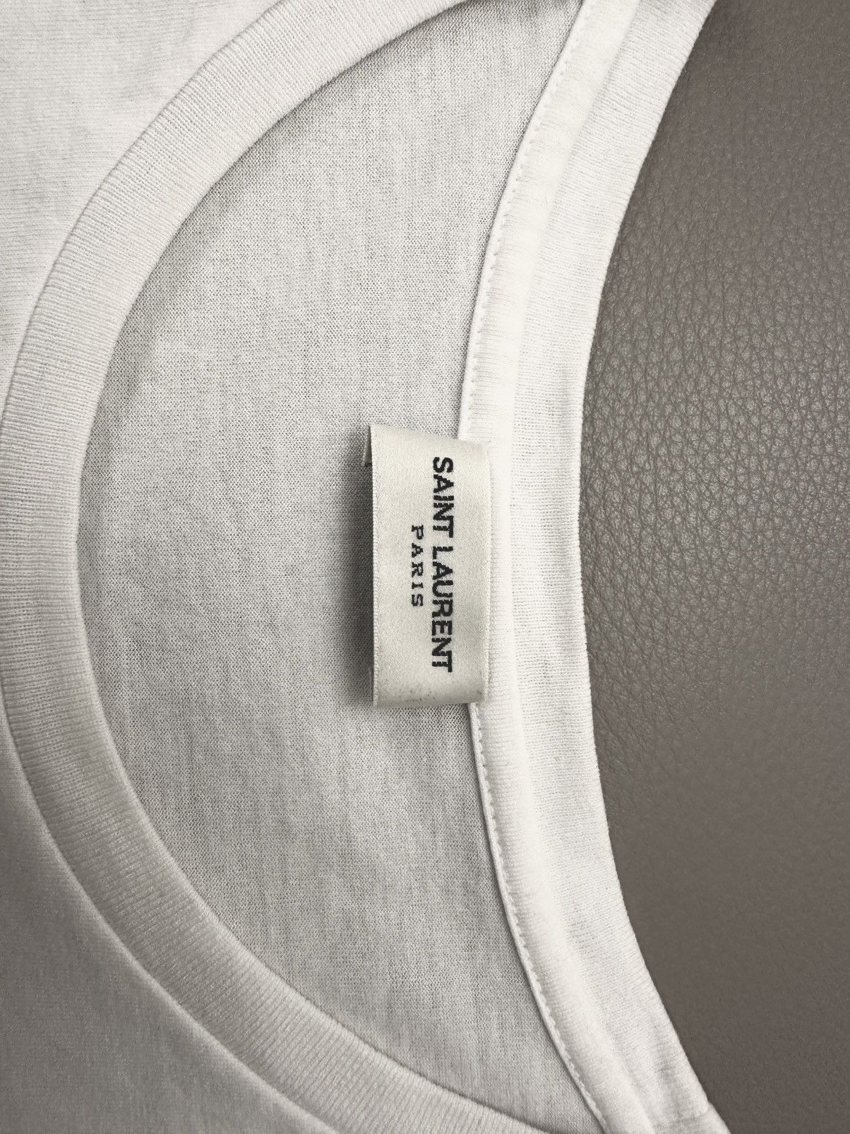 Saint Laurent Paris × Yves Saint Laurent Saint Laurent White Classic Logo “Rive Gauche” L Retail $550 Size US L / EU 52-54 / 3 - 5 Thumbnail