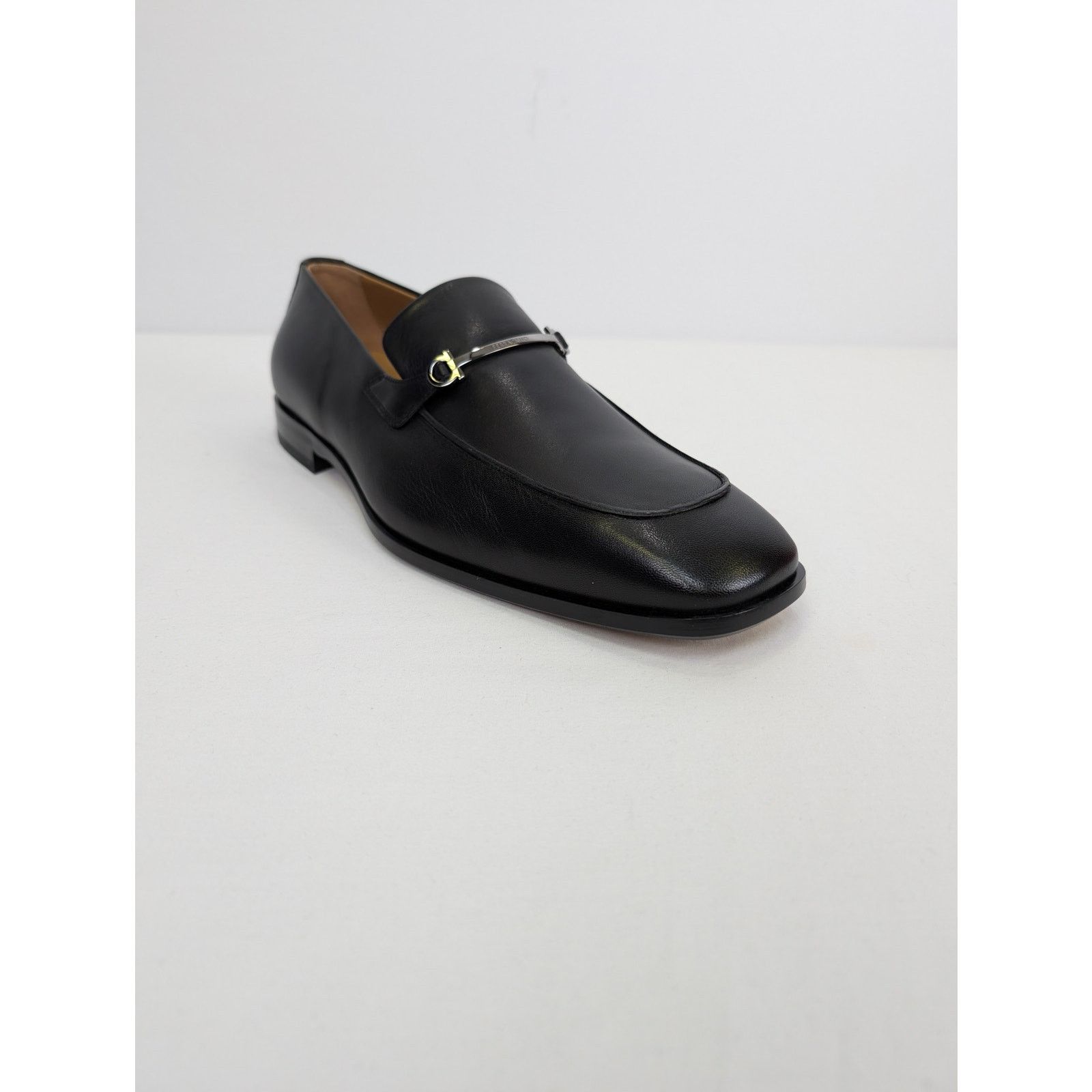 Salvatore Ferragamo o1rshd1 Fedro Leather Loafer shoe Boots in Black 10.5 Size US 10.5 / EU 43-44 - 2 Thumbnail