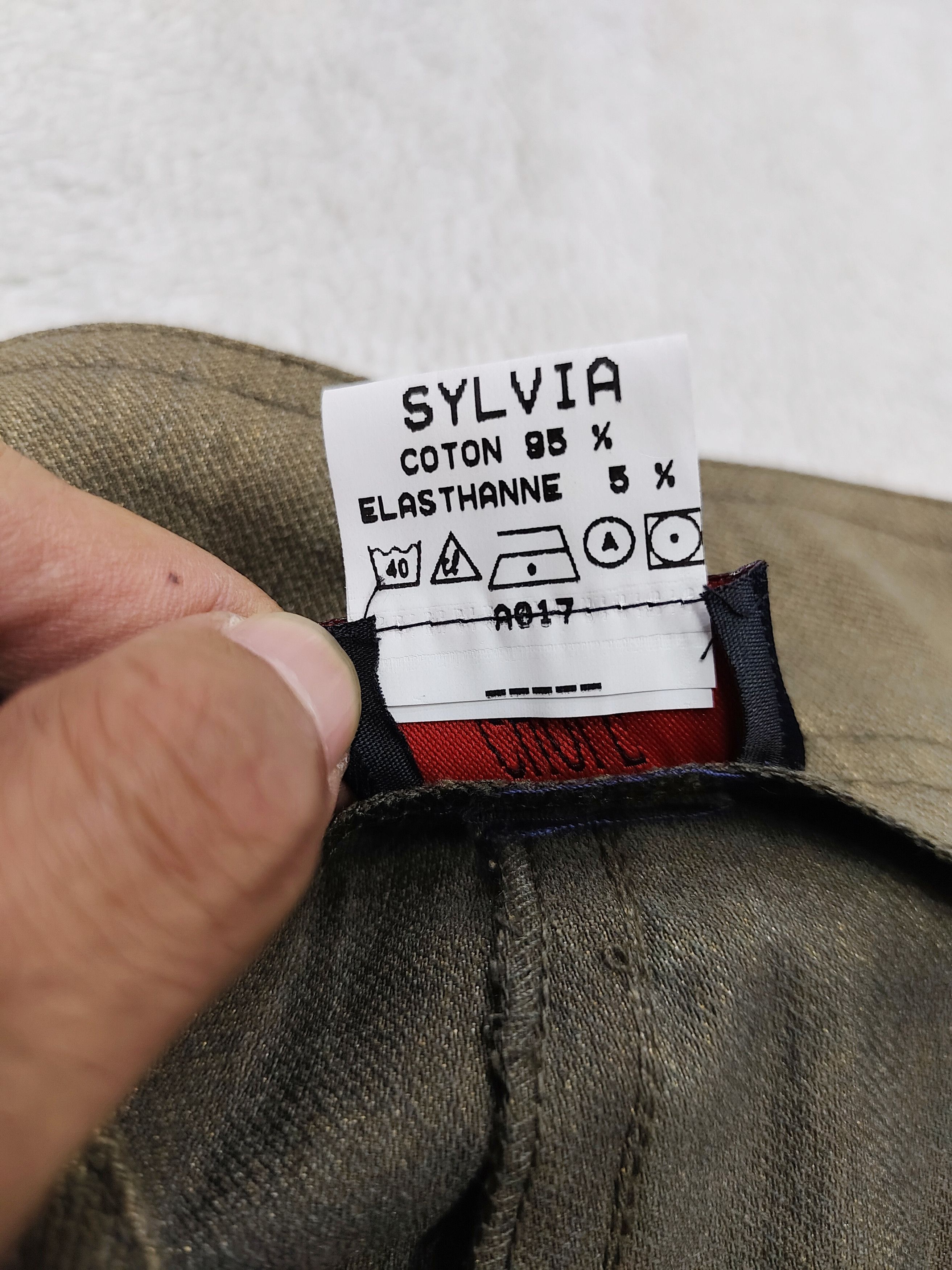 Vintage 90s Ghole- "Sylvia" Minimal French Design Straight Pants Size 28" / US 6 / IT 42 - 6 Thumbnail