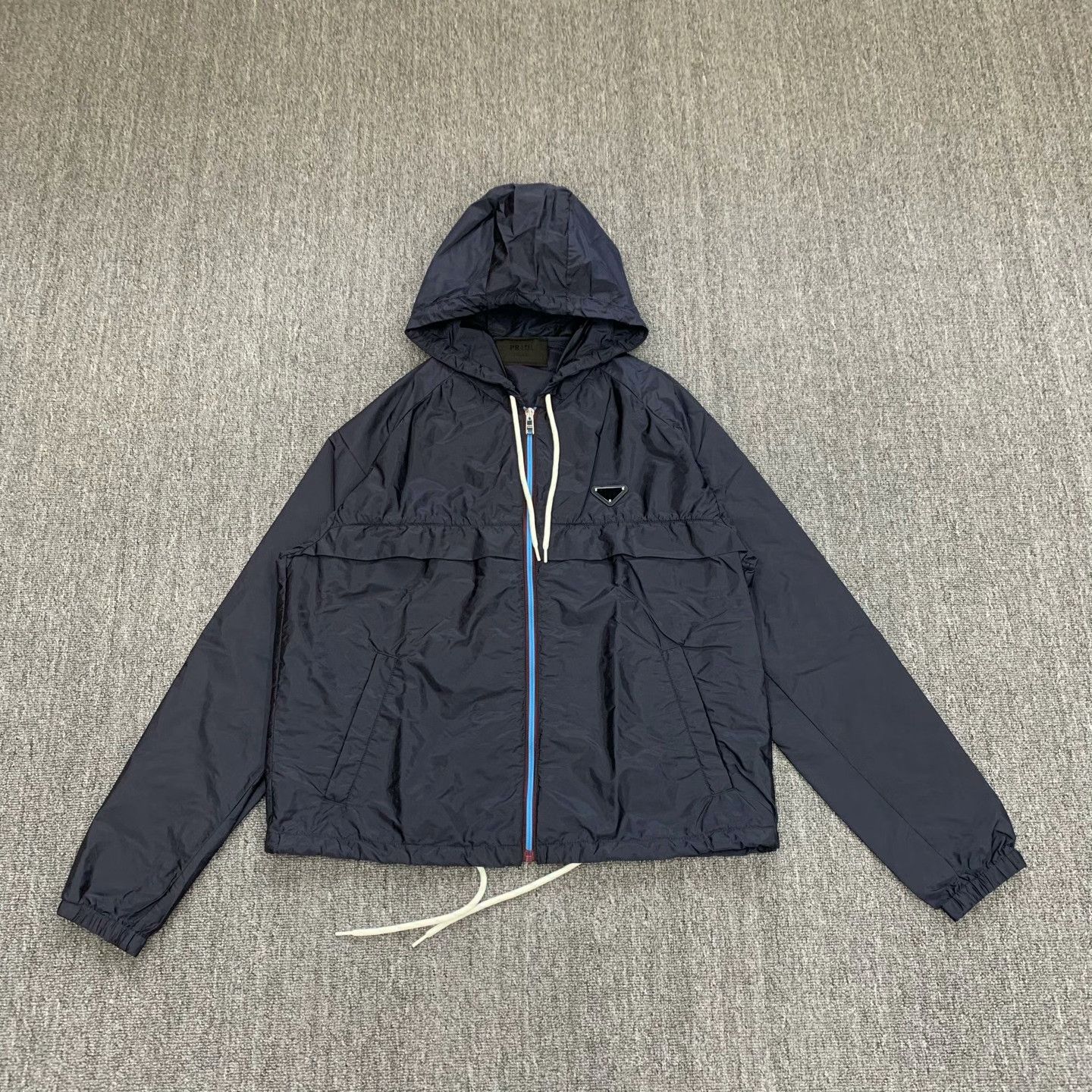 Prada Prada Nylon Blue Light Jacket 25 Men Size US XS / EU 42 / 0 - 1 Thumbnail