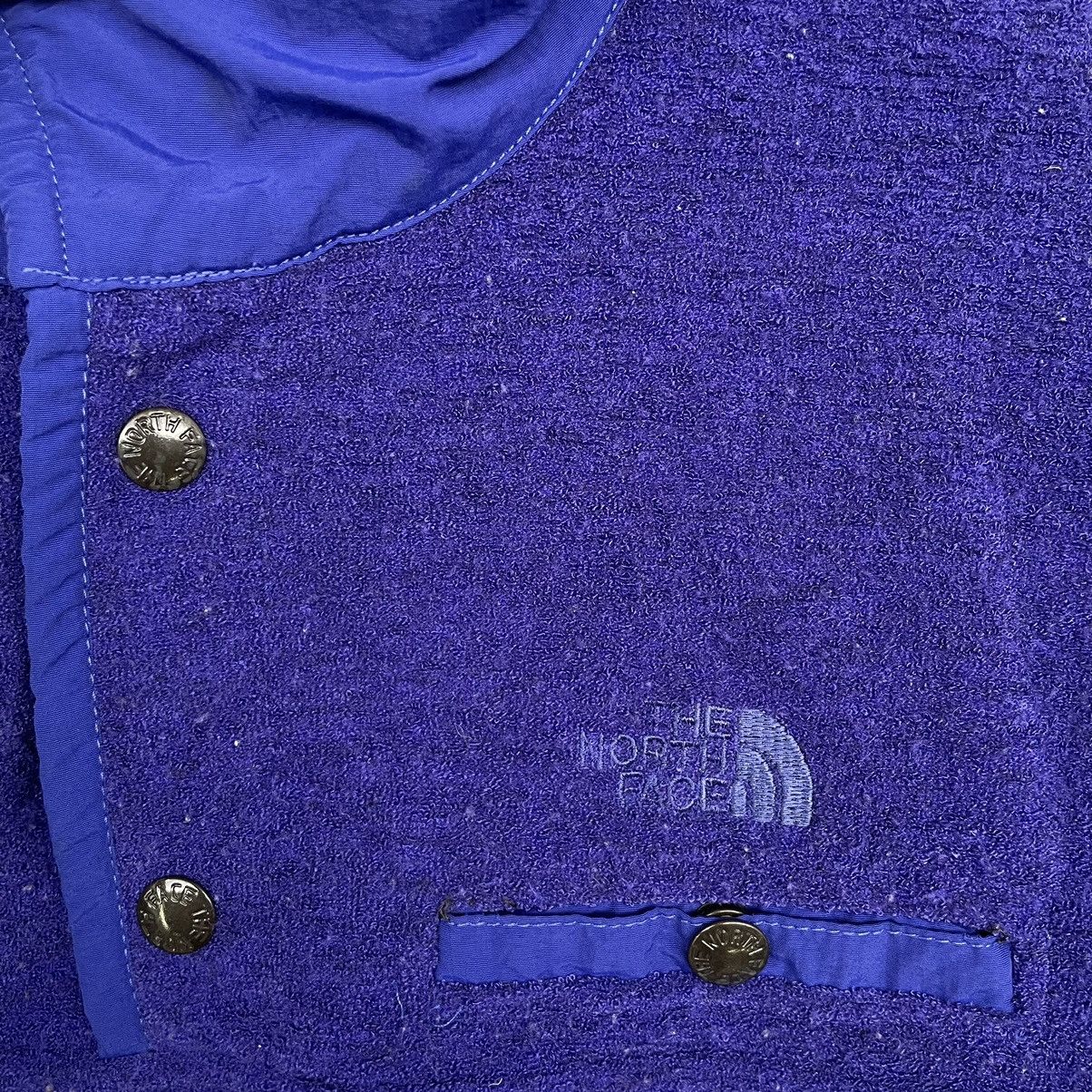 The North Face × Vintage 1990s TNF Quarter Button Fleece Sweatshirt Made in USA Size US L / EU 52-54 / 3 - 2 Thumbnail