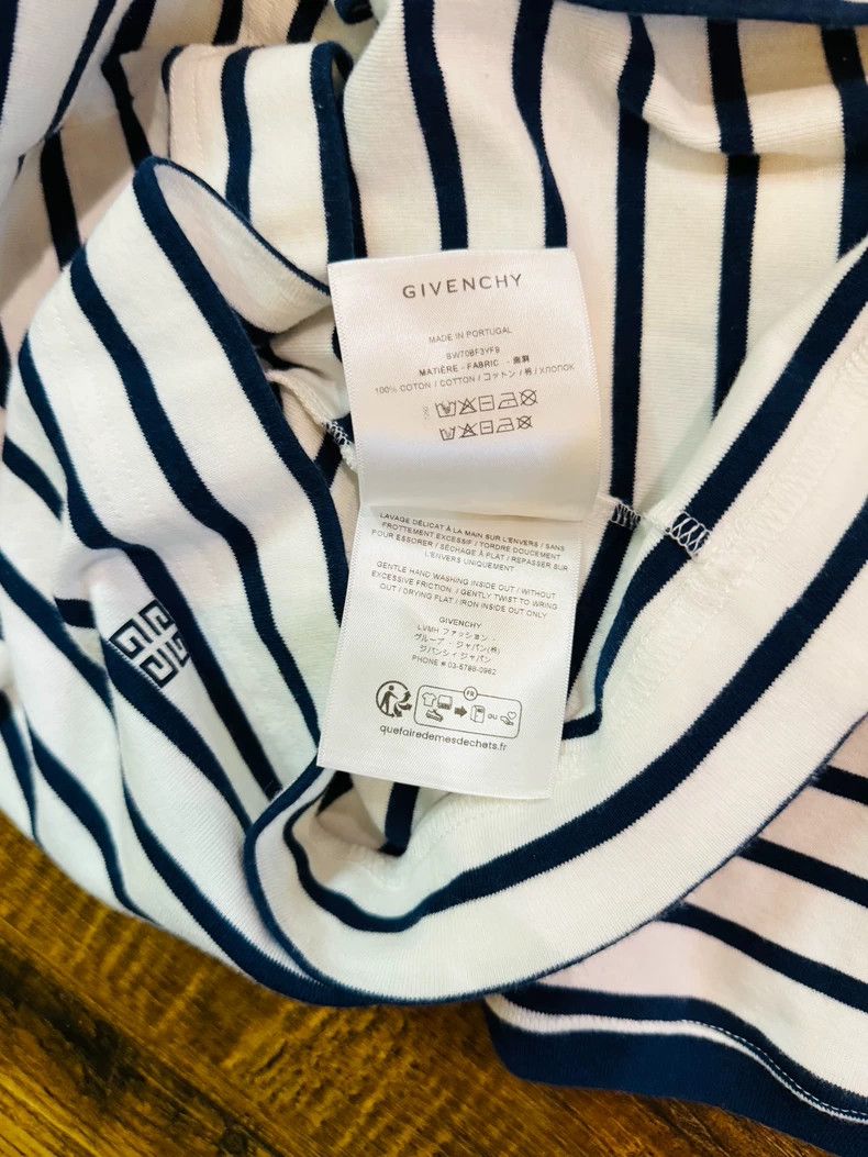 Givenchy Givenchy Striped T-Shirt Size US S / EU 44-46 / 1 - 4 Thumbnail