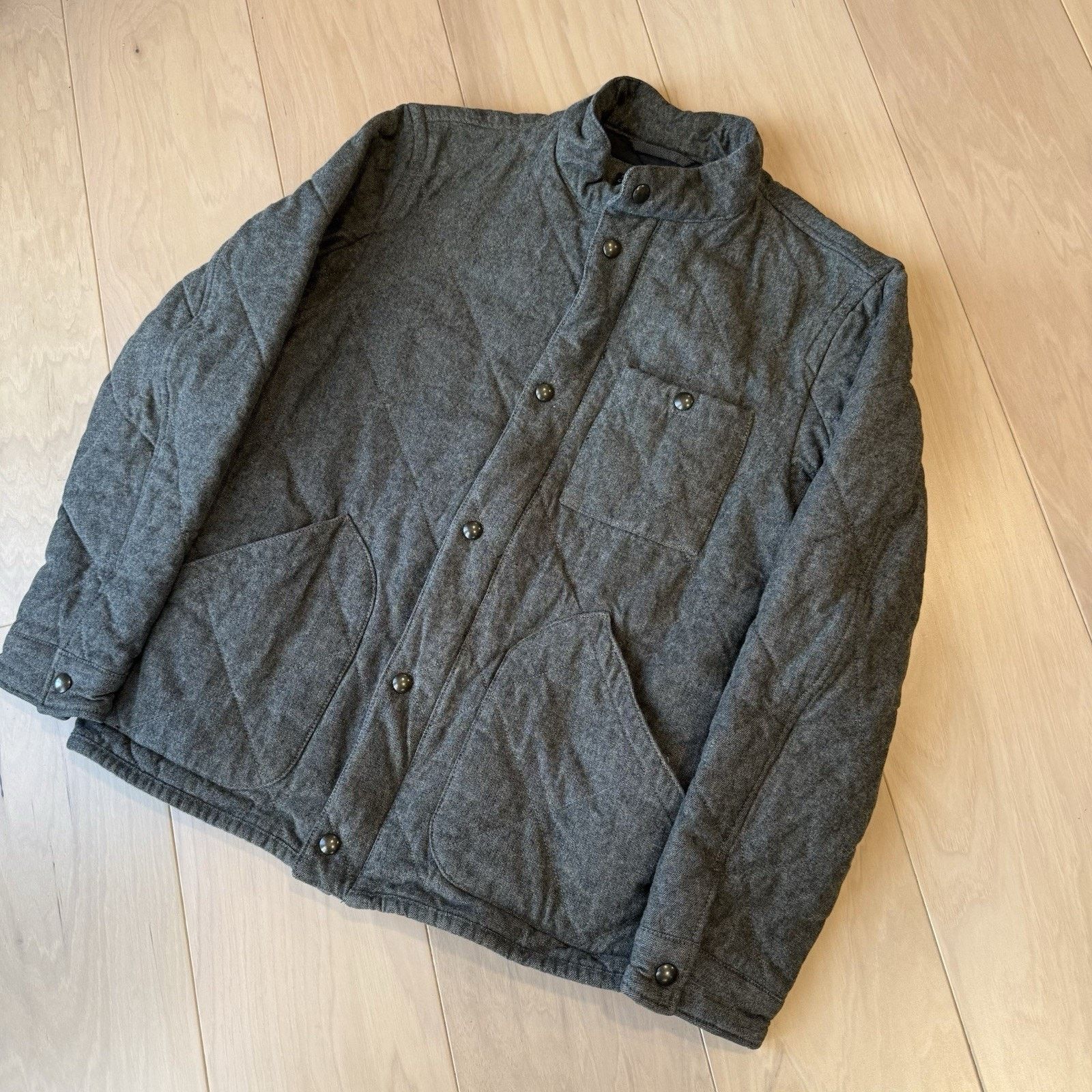 J.Crew J Crew Sussex Jacket Medium Gray Brown Full Zip Insulated Size US M / EU 48-50 / 2 - 10 Thumbnail