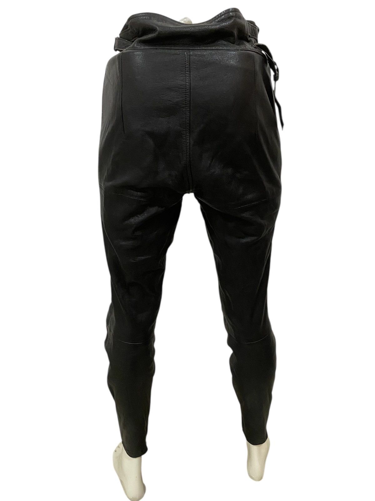 Japanese Brand × Leather × Vintage 90s VTG KUSHITANI HAMAMATSU LEATHER BIKER PANTS Size US 31 - 2 Thumbnail