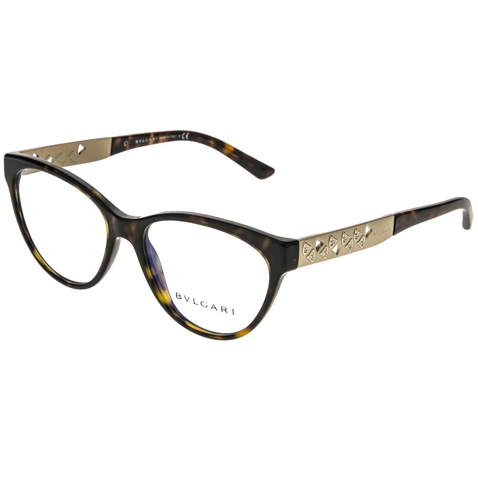 Bvlgari BVLGARI BV4154B 4154 DIVAS DREAM Brown Gold Fan Eyeglasses Size ONE SIZE - 4 Thumbnail