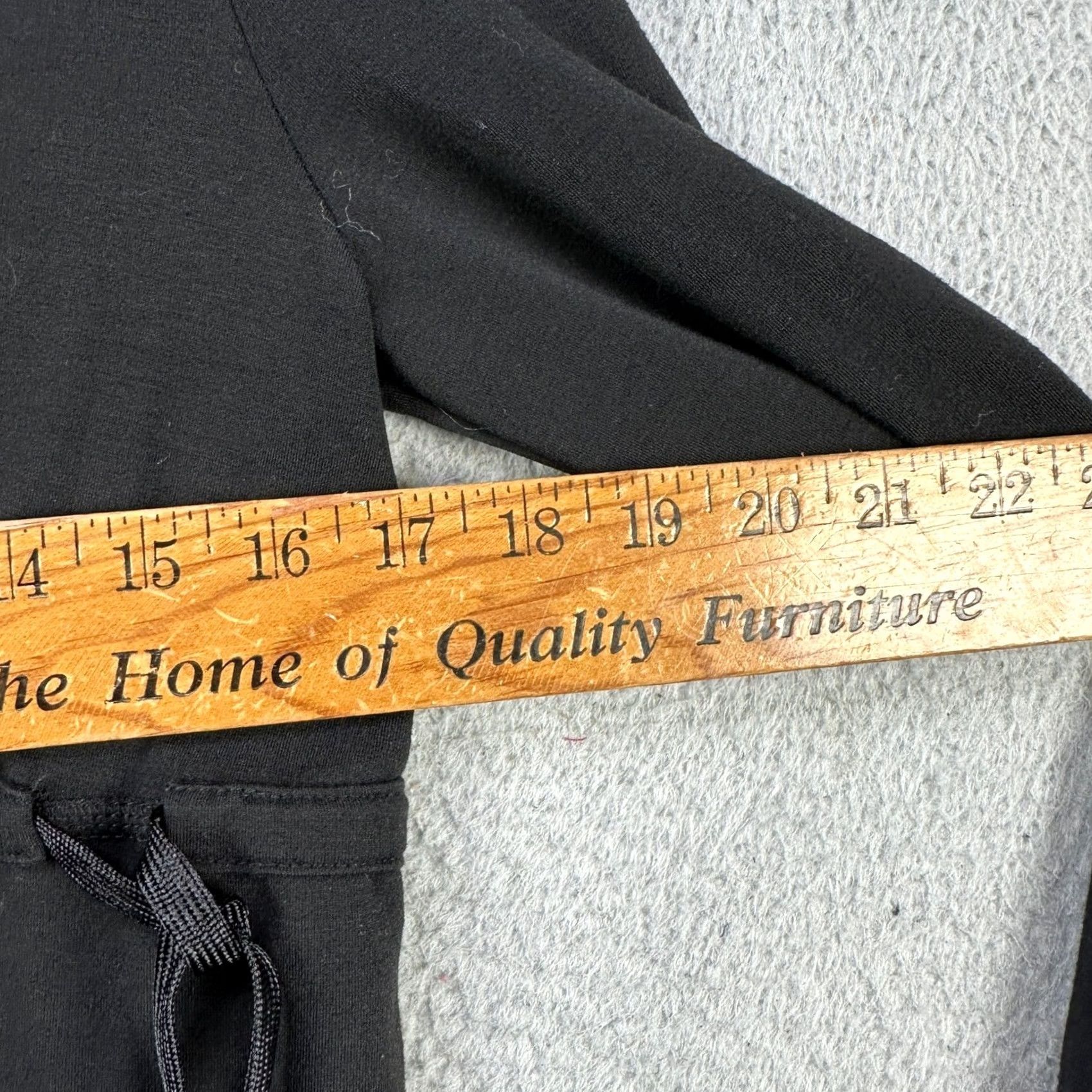 Spanx Spanx Hoodie Sweatshirt Womens Small Black Belted Long Sleeve Stretch Pullover Size S / US 4 / IT 40 - 6 Thumbnail