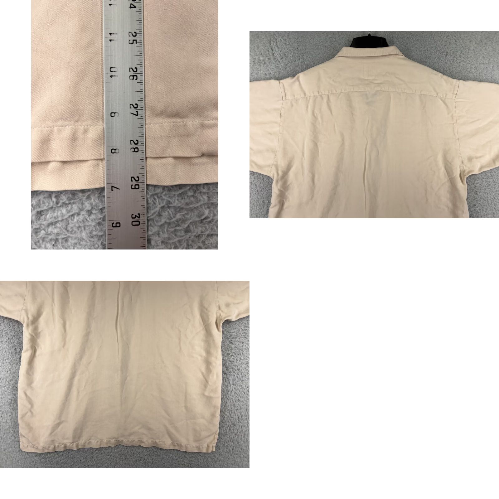 Tommy Bahama Tommy Bahama Shirt Mens XL Beige 100% Silk Button-Up Herringbone Aloha Beach Vacation Resort Shirt Mens XL Beige Silk Button-Up Size US XL / EU 56 / 4 - 9 Thumbnail