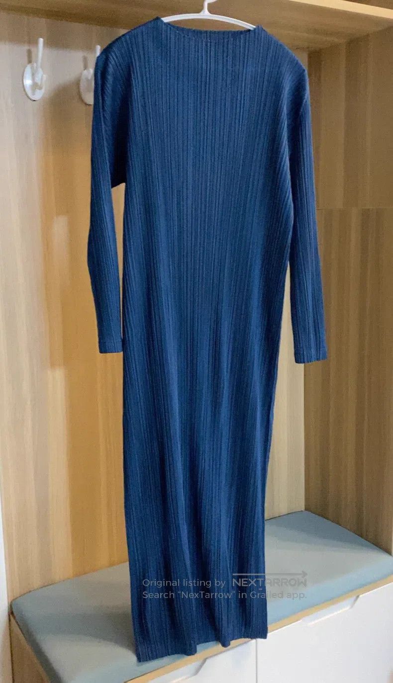 Issey Miyake Issey Miyake Blue Dress Size M / US 6-8 / IT 42-44 - 2 Thumbnail