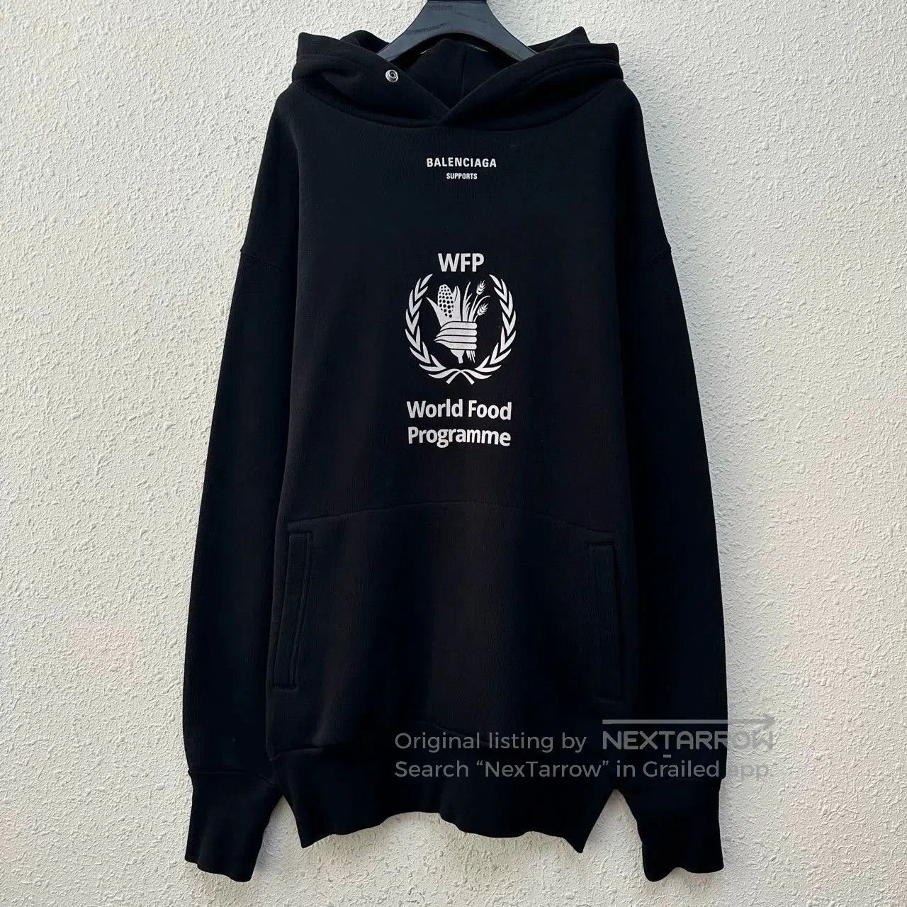 balenciaga world food program hoodie.