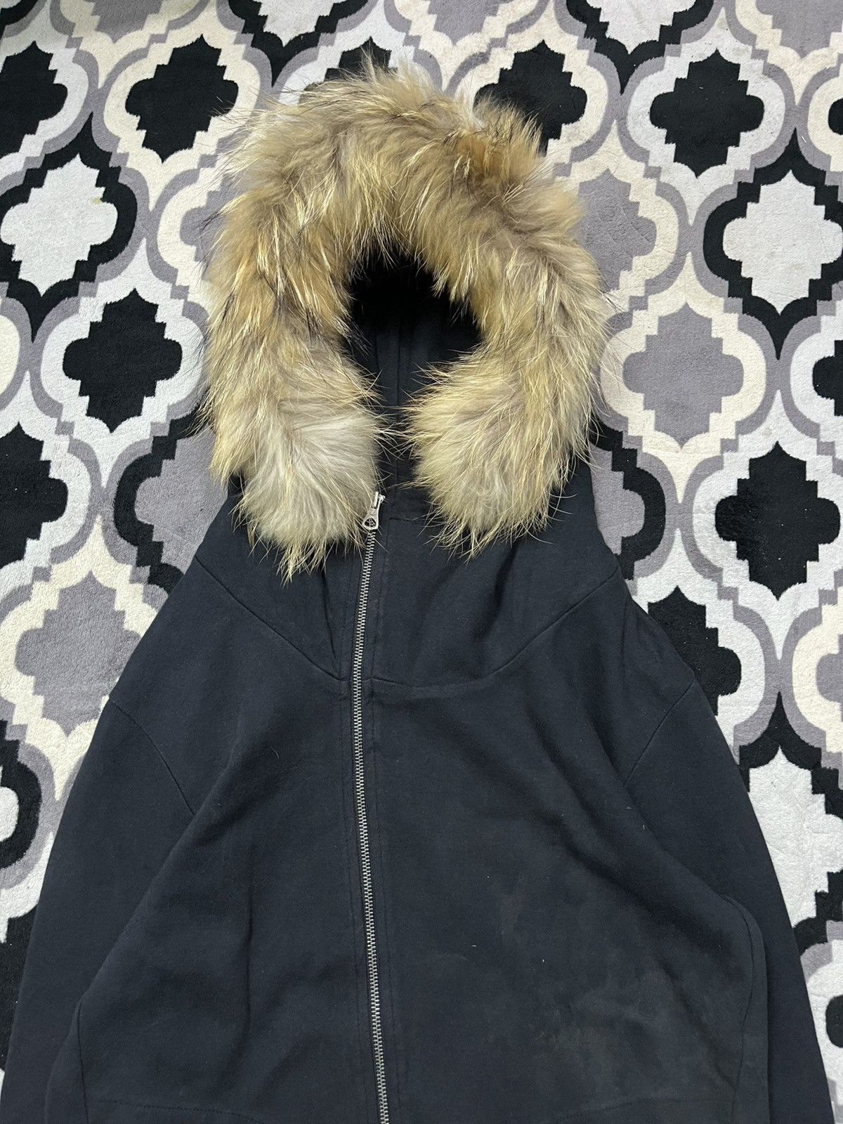Yasuyuki Ishii Vintage tngt asymmetric faux fur hoodie Size US M / EU 48-50 / 2 - 3 Thumbnail