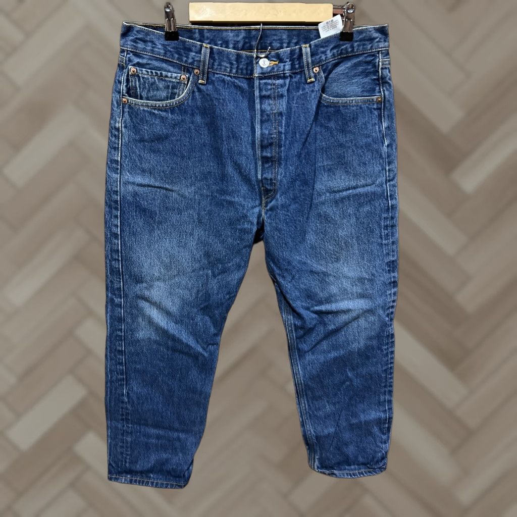 Levi's Levi's 501 Jeans Mens 38x30 Blue Button Fly Straight Classic Denim Y2K 90s Vintage No Size US 38 / EU 54 - 1 Thumbnail