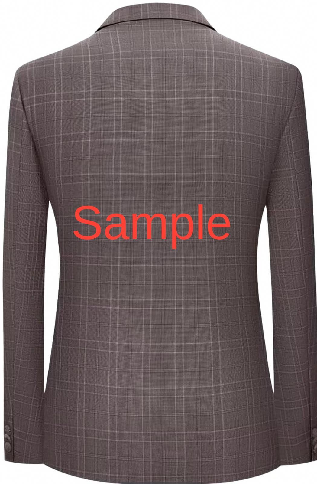 Other Stylish Brown Plaid Blazer, New Without Tags - Fxzpiodi XXXL Size 52R - 4 Thumbnail